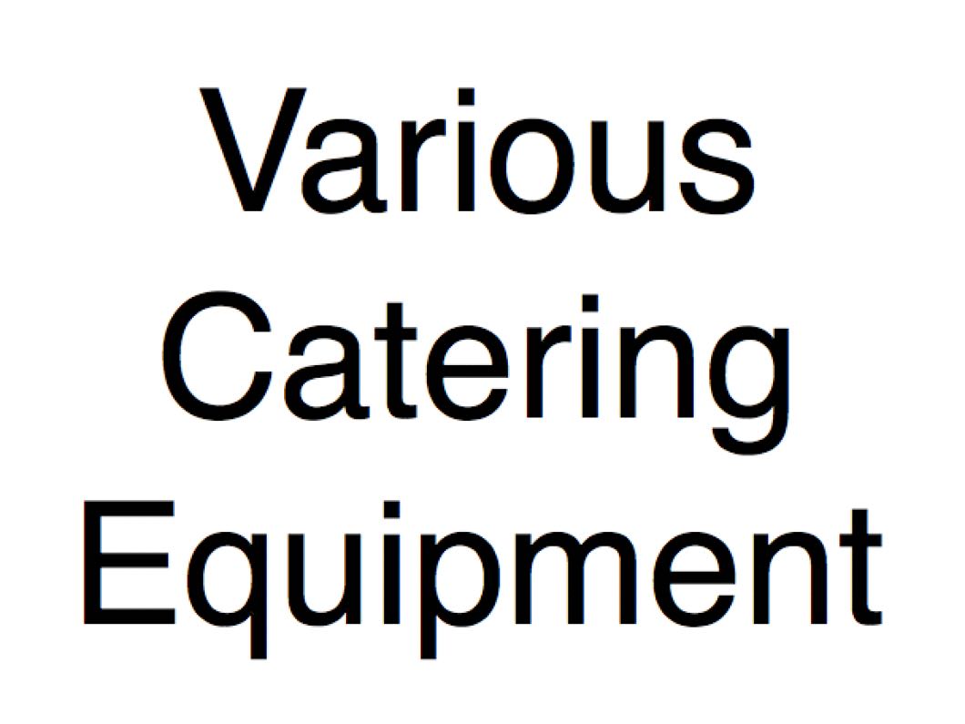 Various Catering Appliances
