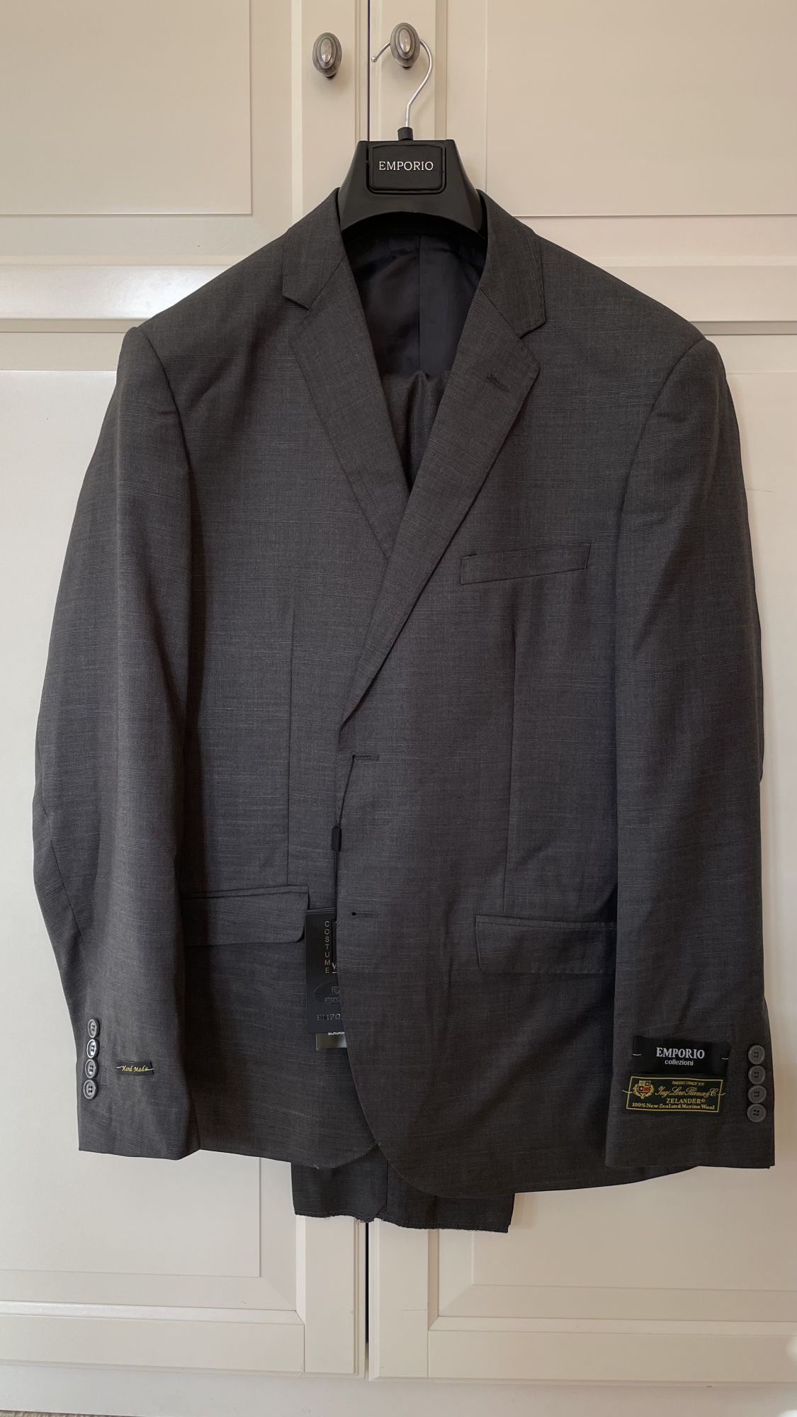 Italian grey men's suit