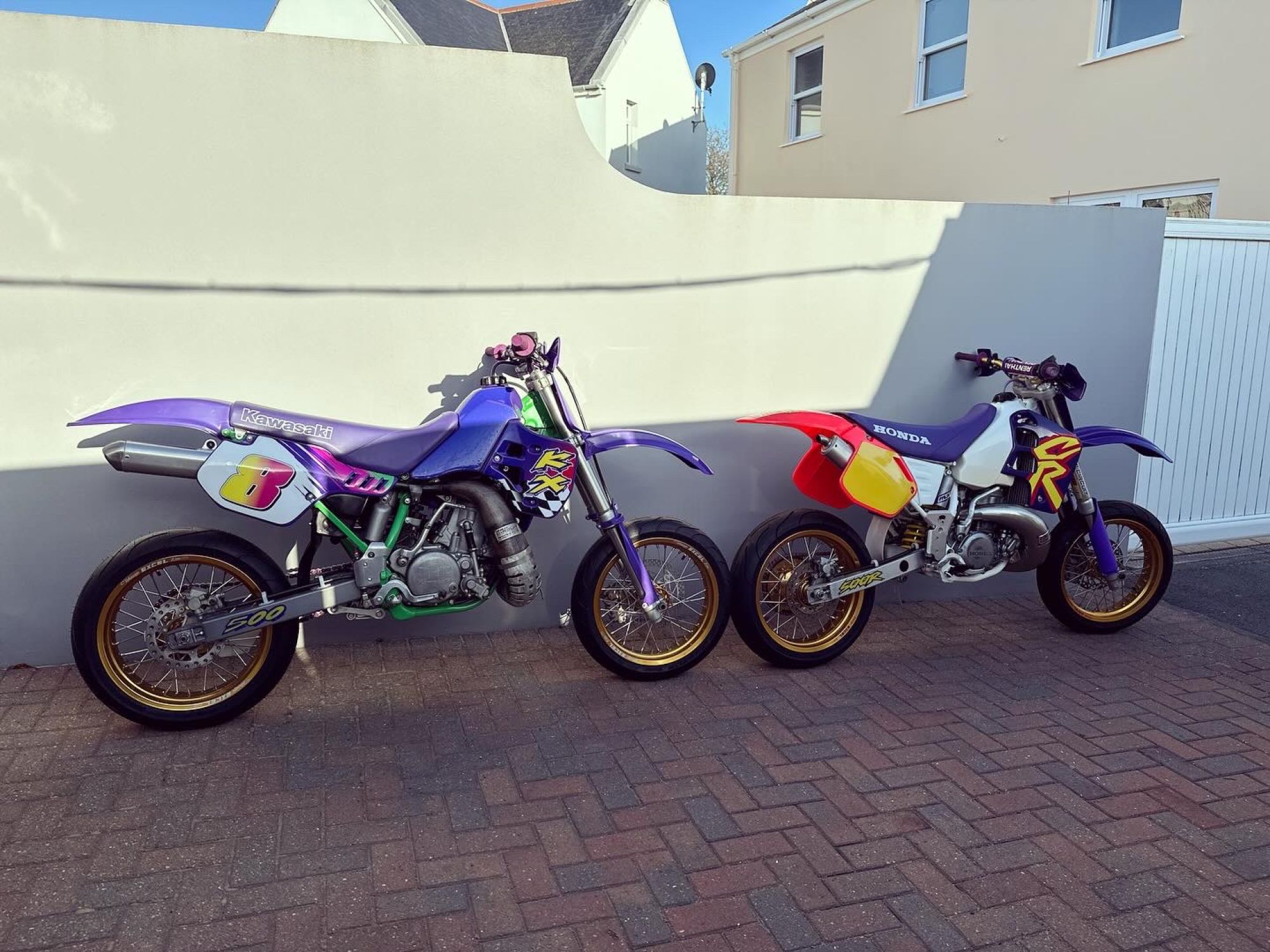 Honda CR500 And a Kawasaki KX500