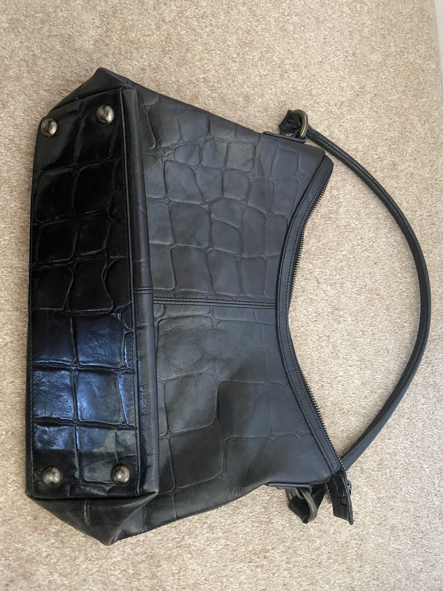 Mulberry black leather handbag
