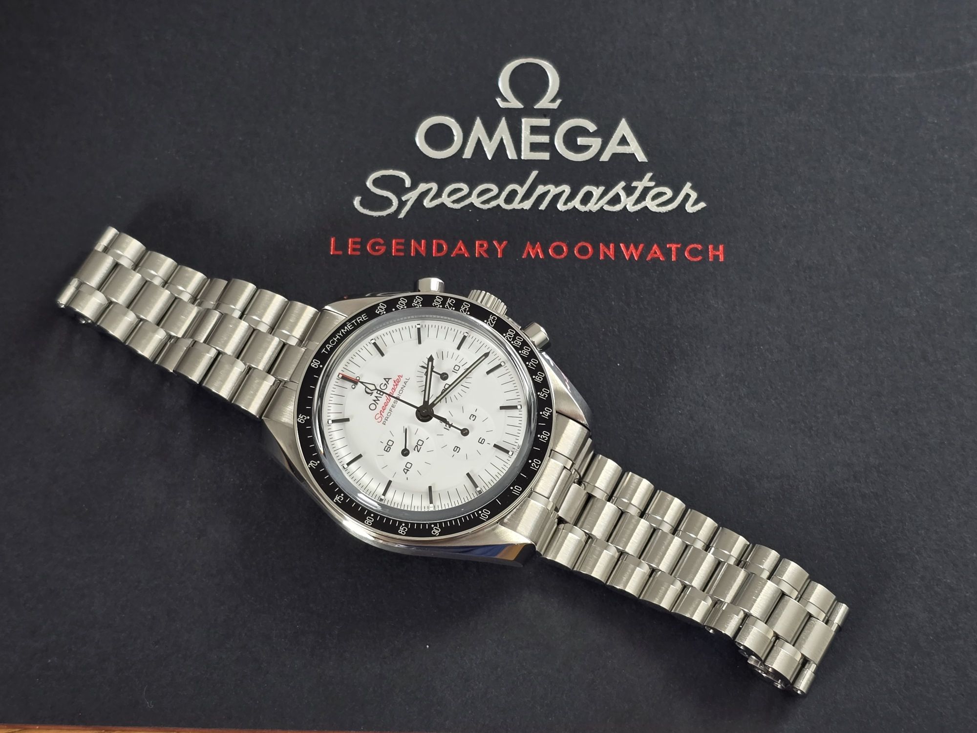 Omega Speedmaster 42mm White Steel Moonwatch