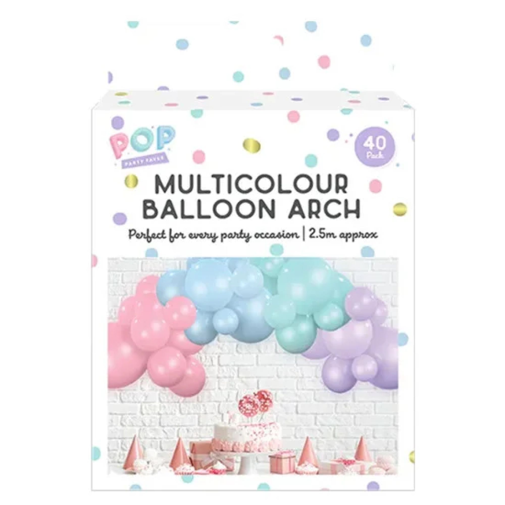 POP Pastel Balloon Arch 40pk