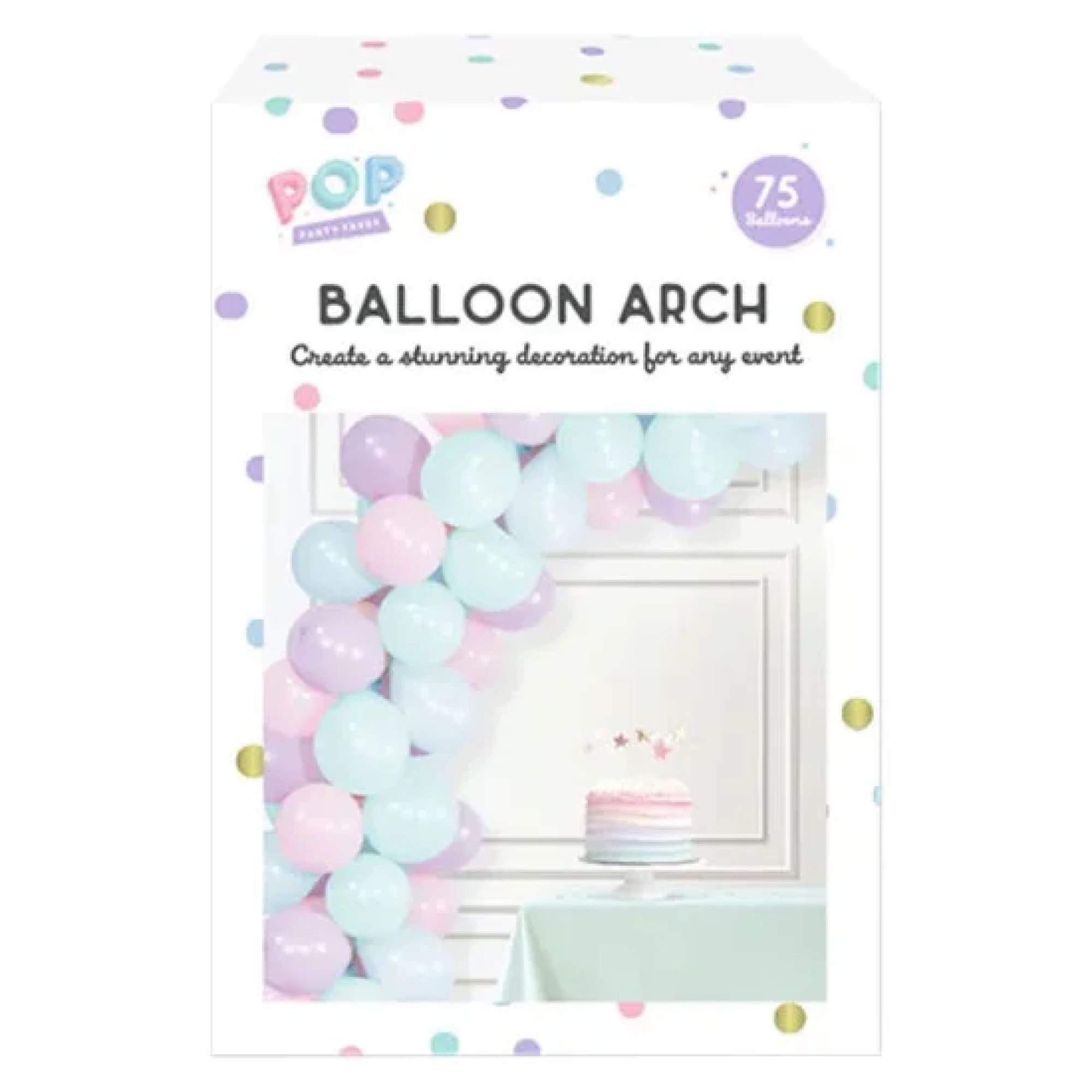 POP Pastel Balloon Arch 75pk