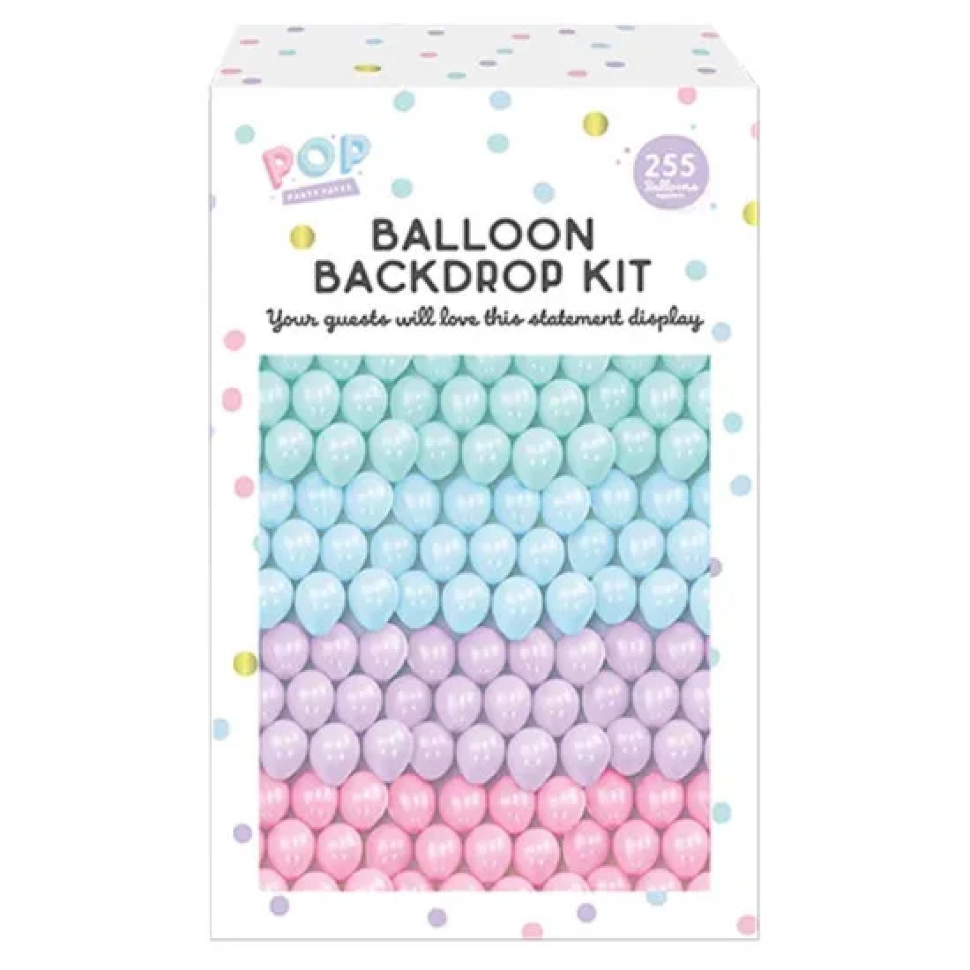 POP Pastel Balloon Backdrop Kit