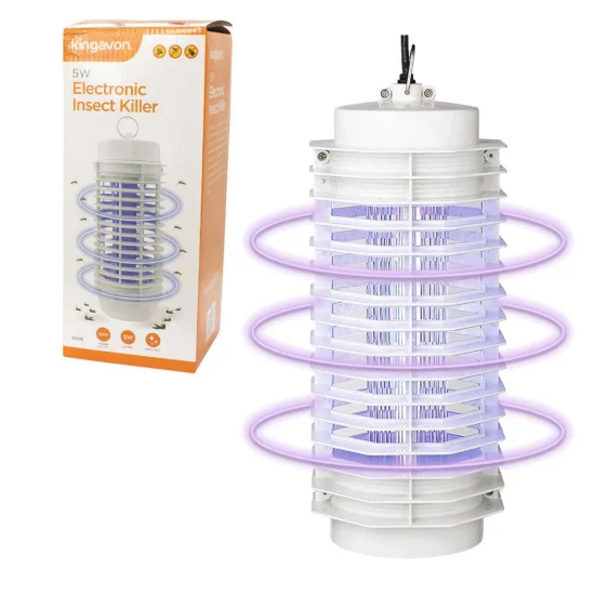 Kingavon 5W Electronic Insect Killer - White