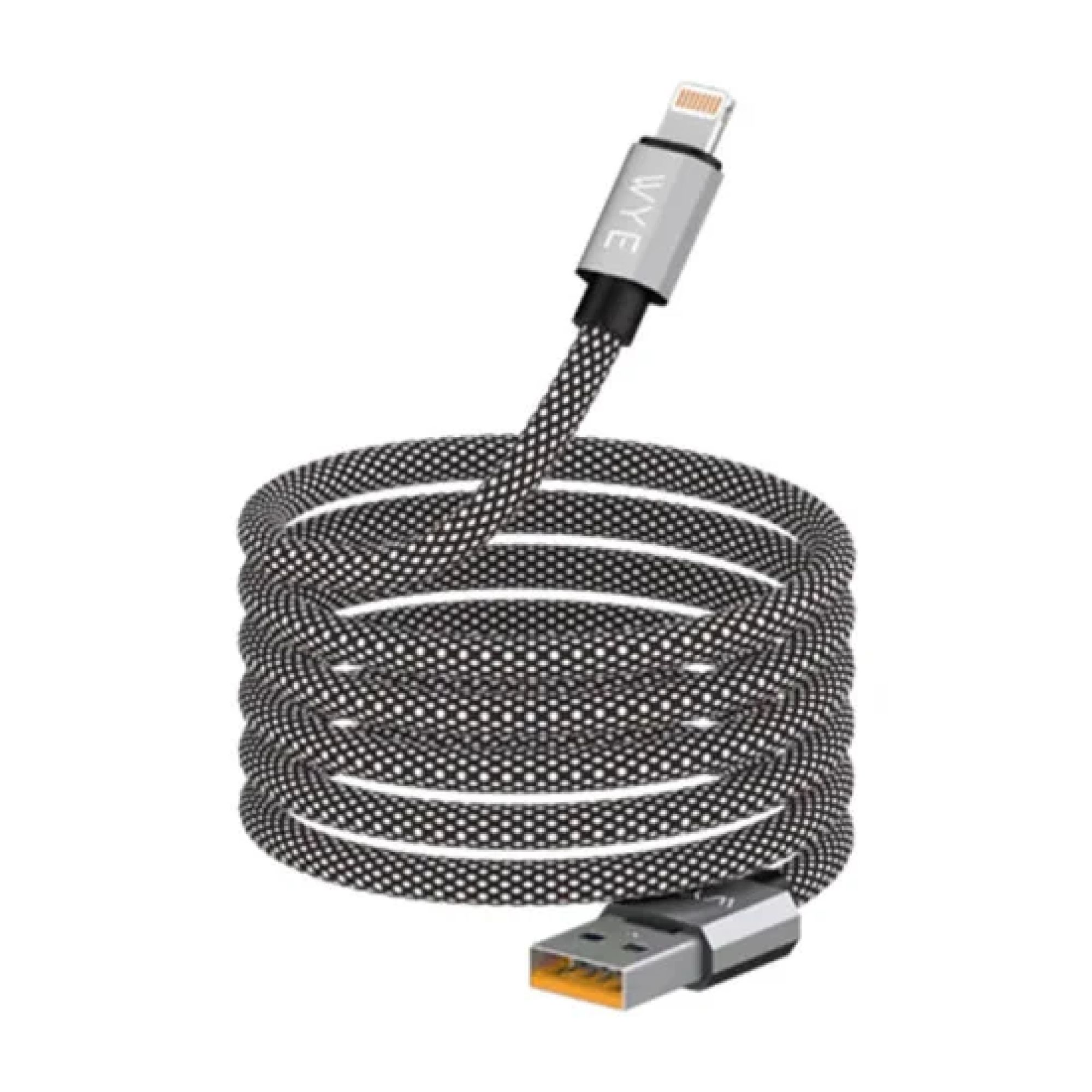 WYEFLOW USB to 8 Pin Lightning Magnetic 12W Fast Charging Data Cable 1m