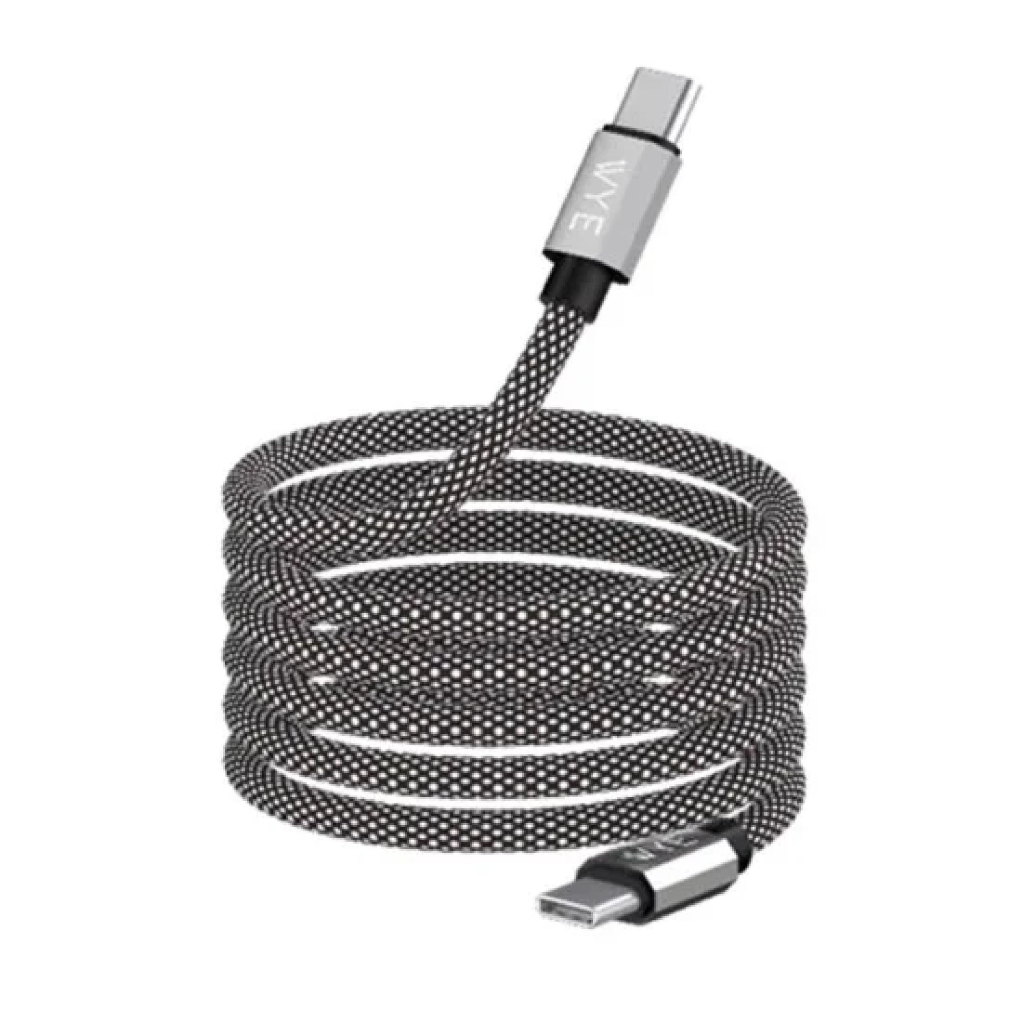 WYEFLOW USB Type C to Type C Magnetic 12W Fast Charging Data Cable 1m