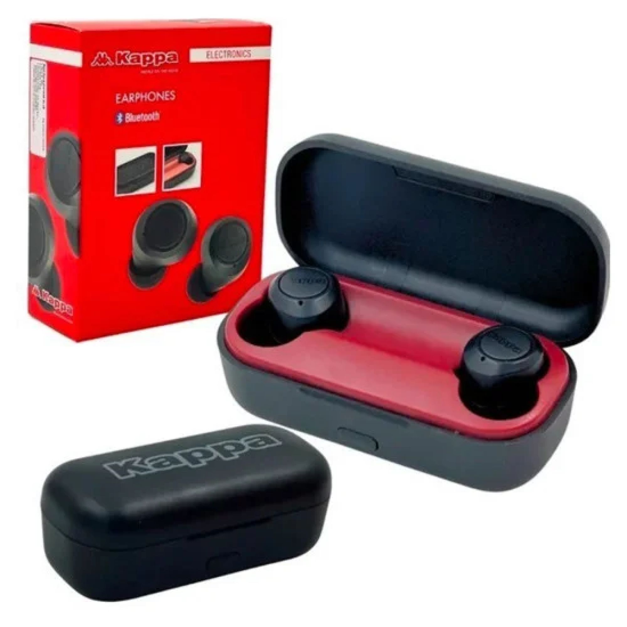 Kappa Bluetooth Earphones In Ear Builtin Microphone - Black