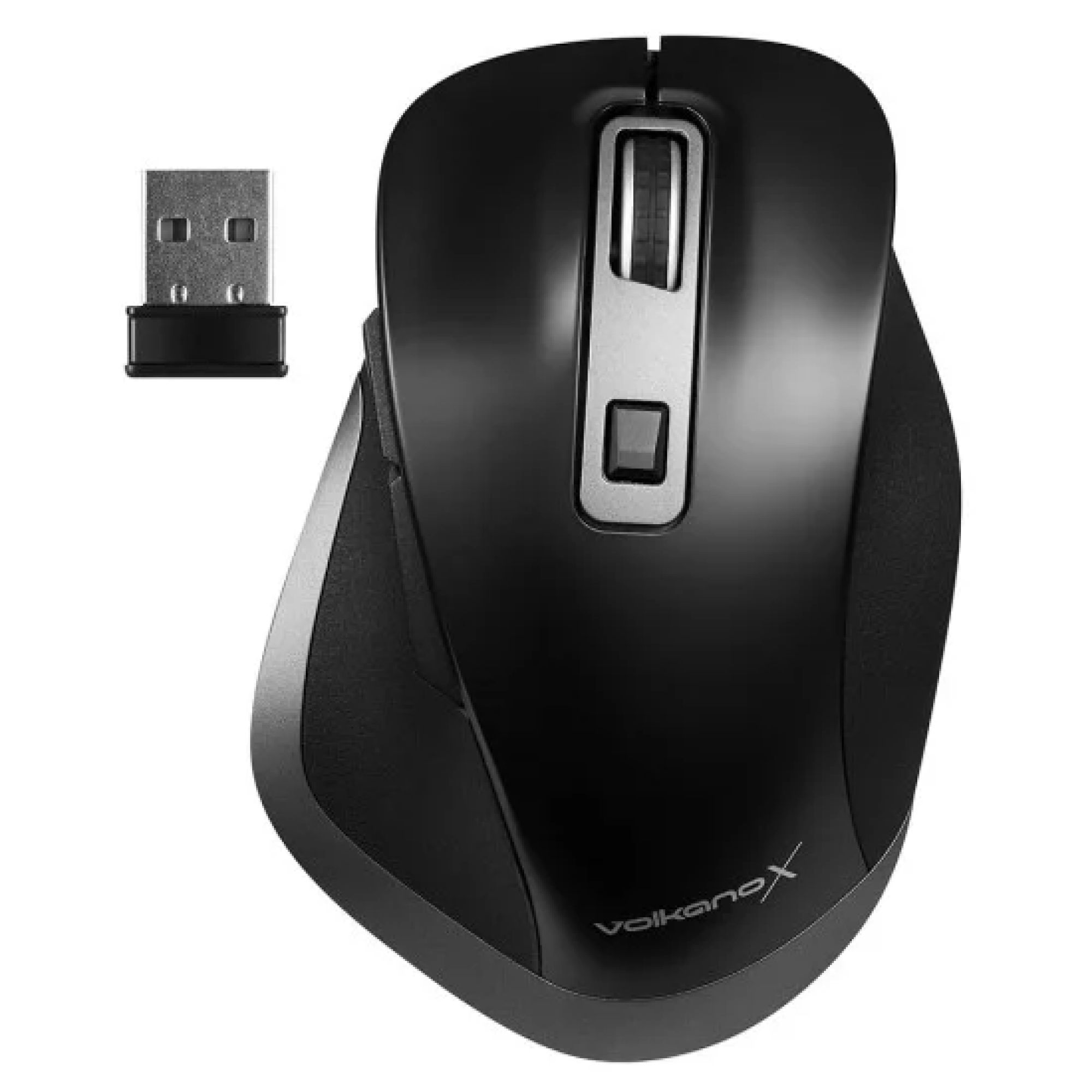 VolkanoX Amber Series Dual Bluetooth Wireless Rechargeable Mouse - Black