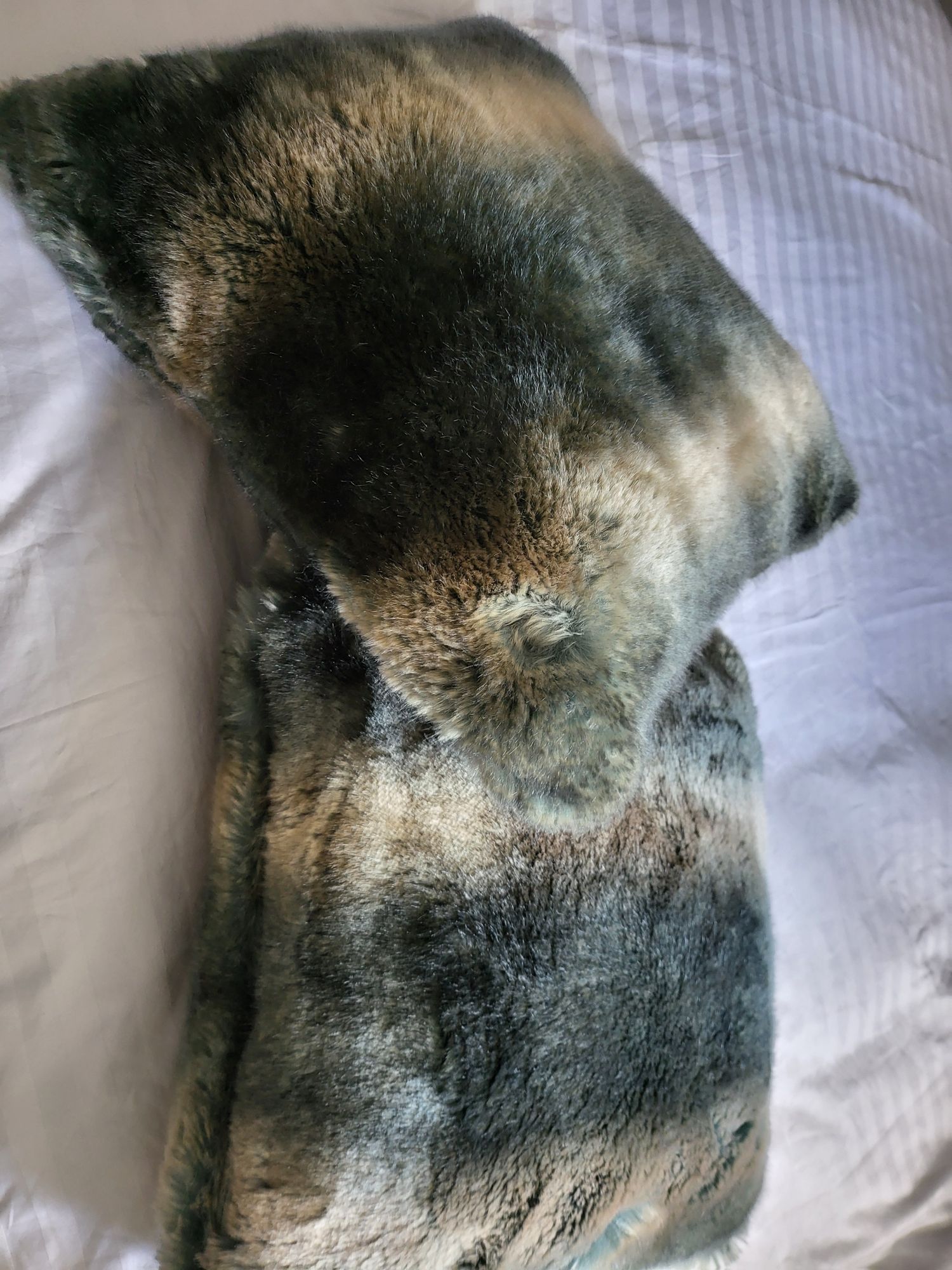 Faux Fur Cushions x 2