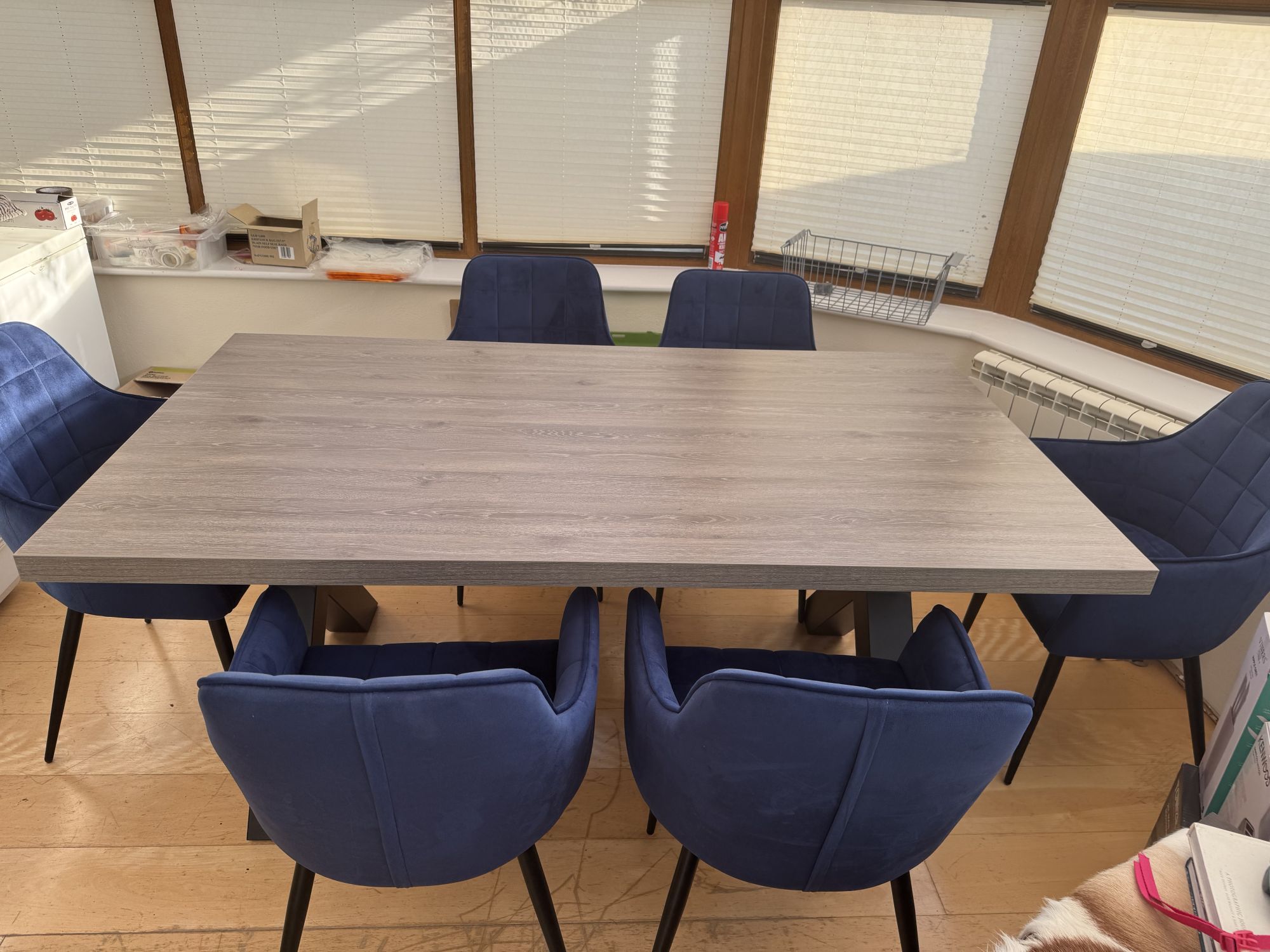 Dining table and chairs