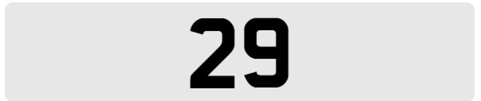2 x Motorbike Registration Plates