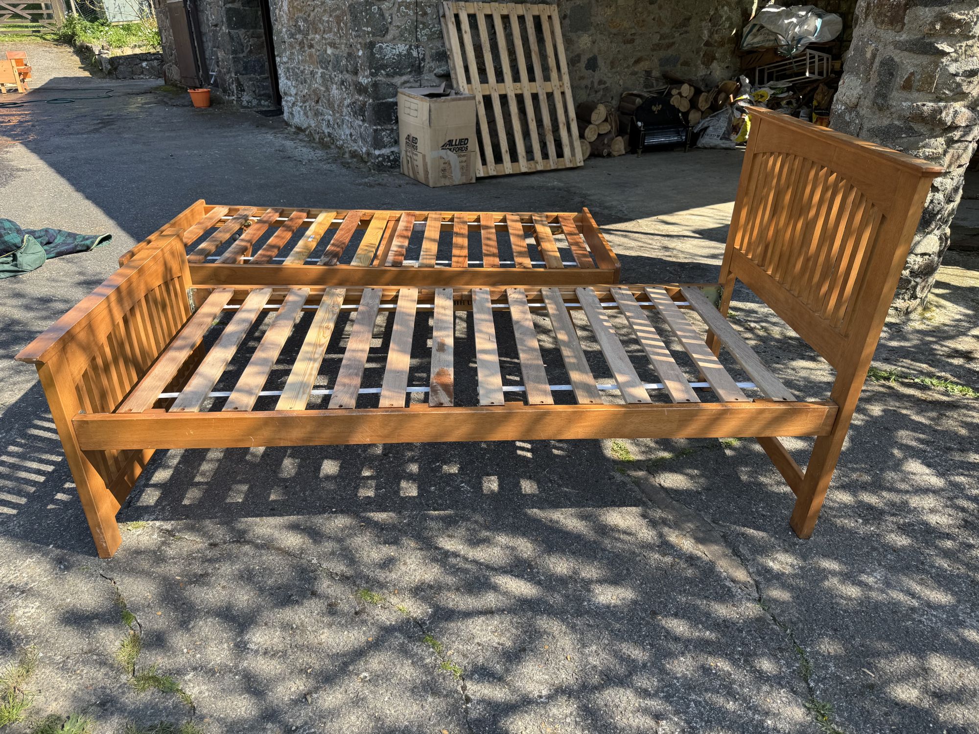 TWO  X Single Trundle Beds