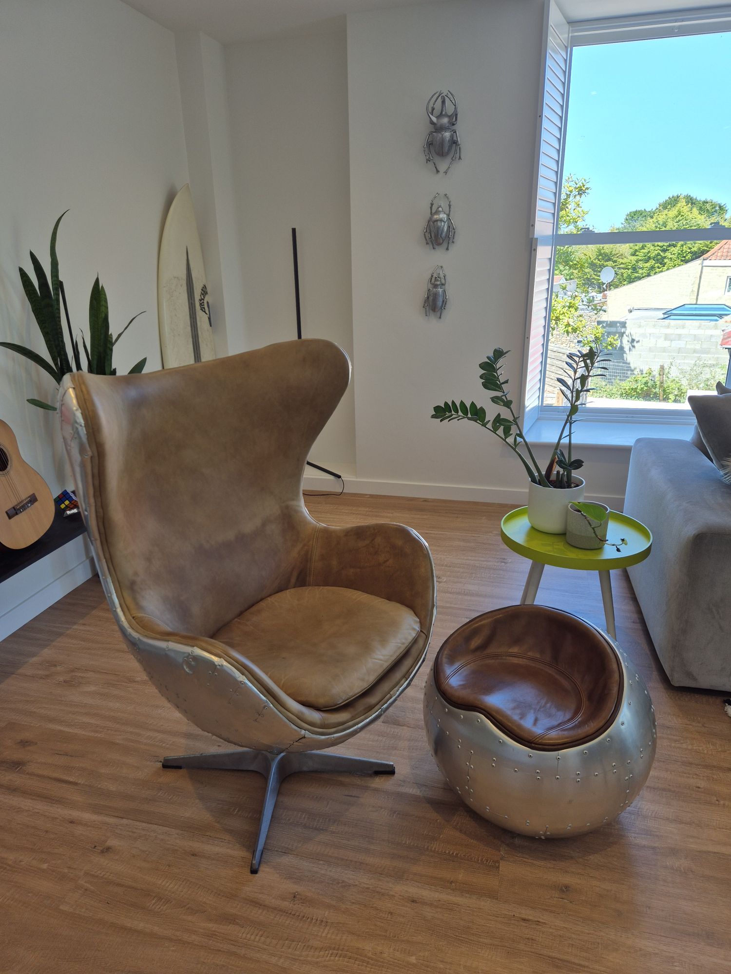 Aviator Swivel Chair & Stool