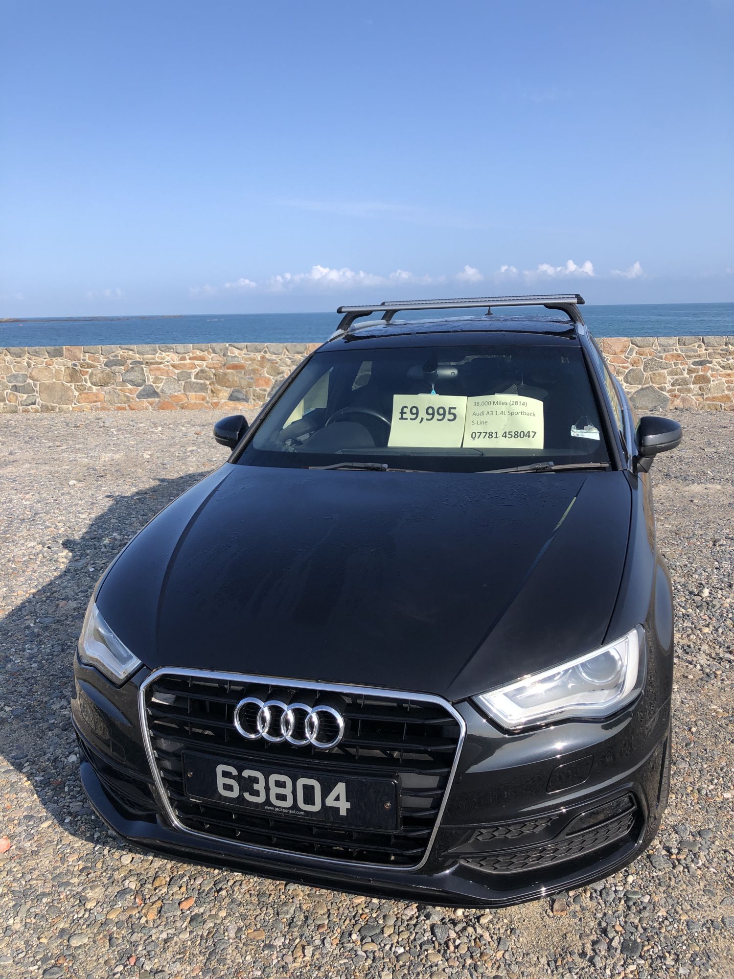 Black Audi A3 1.4L sportback s line