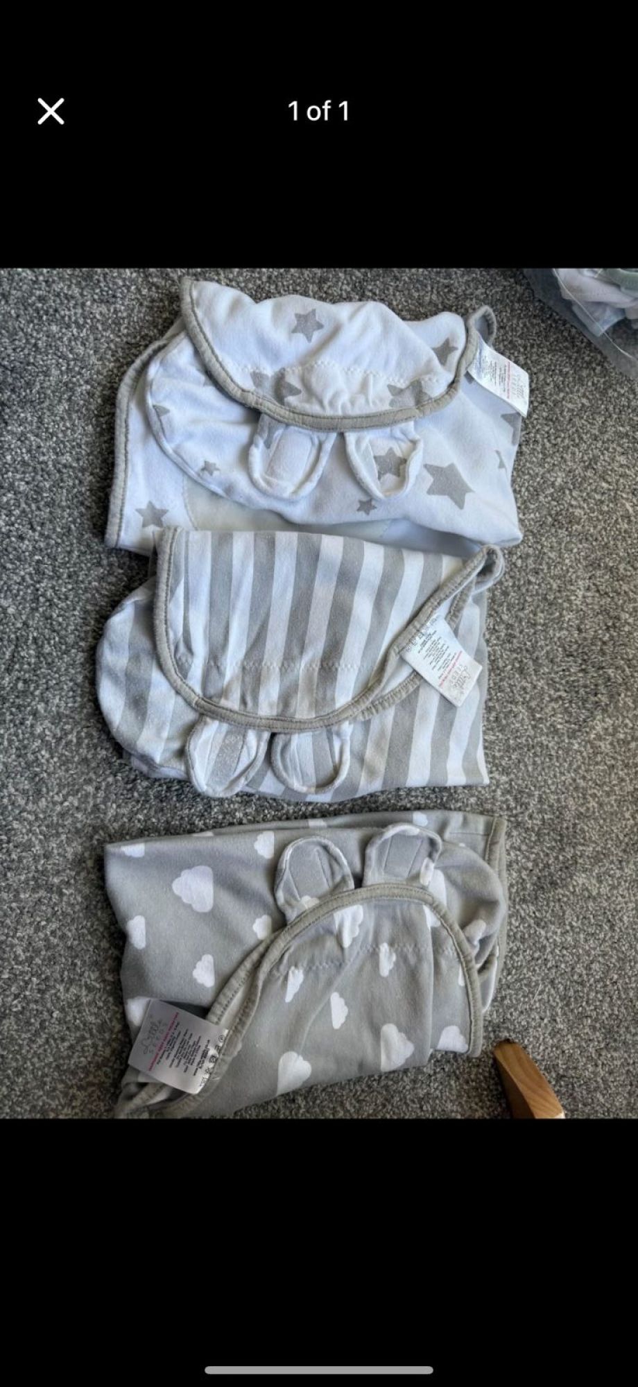x3 Little Seed Swaddles 0-3 Months