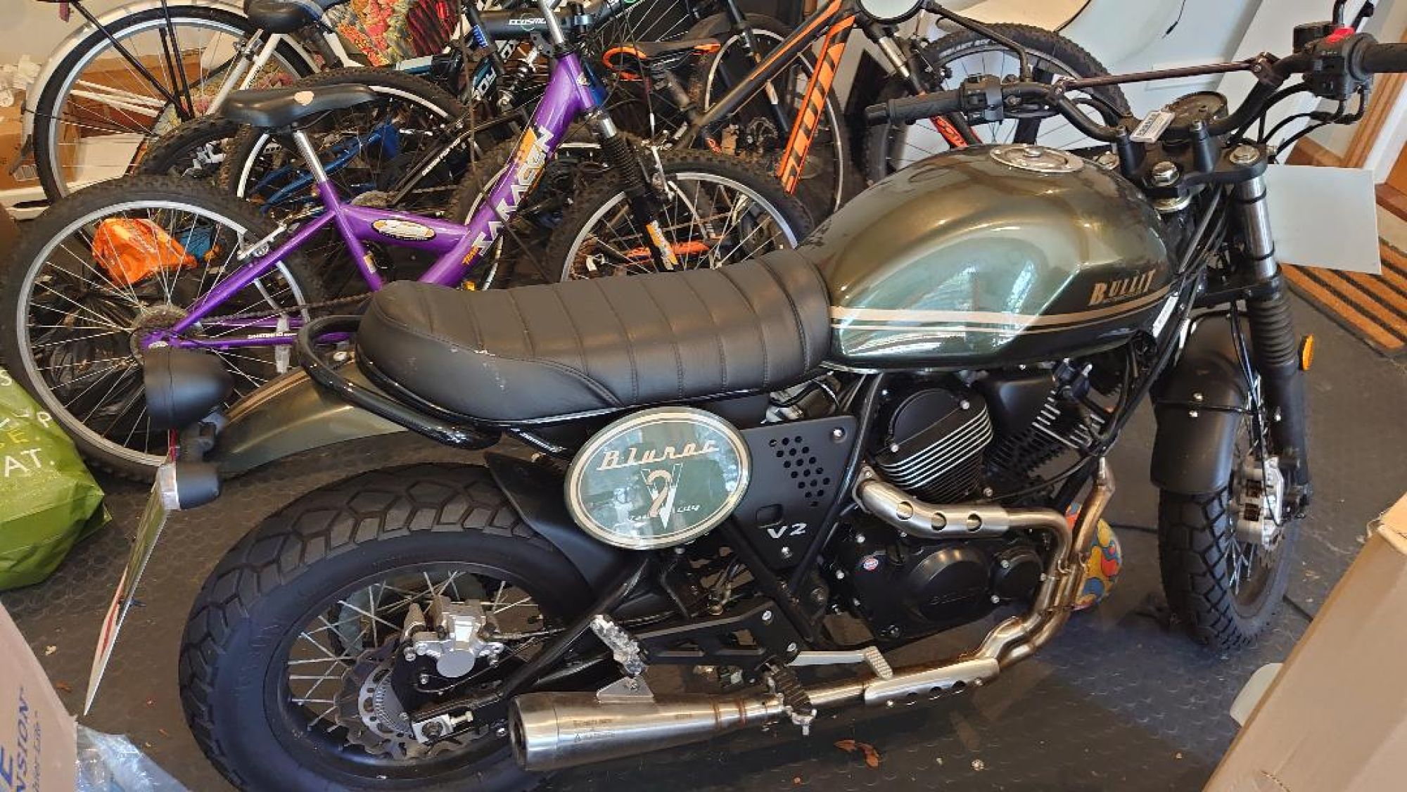 Almost Brand New Bullit 250 Bluroc Motorcycle