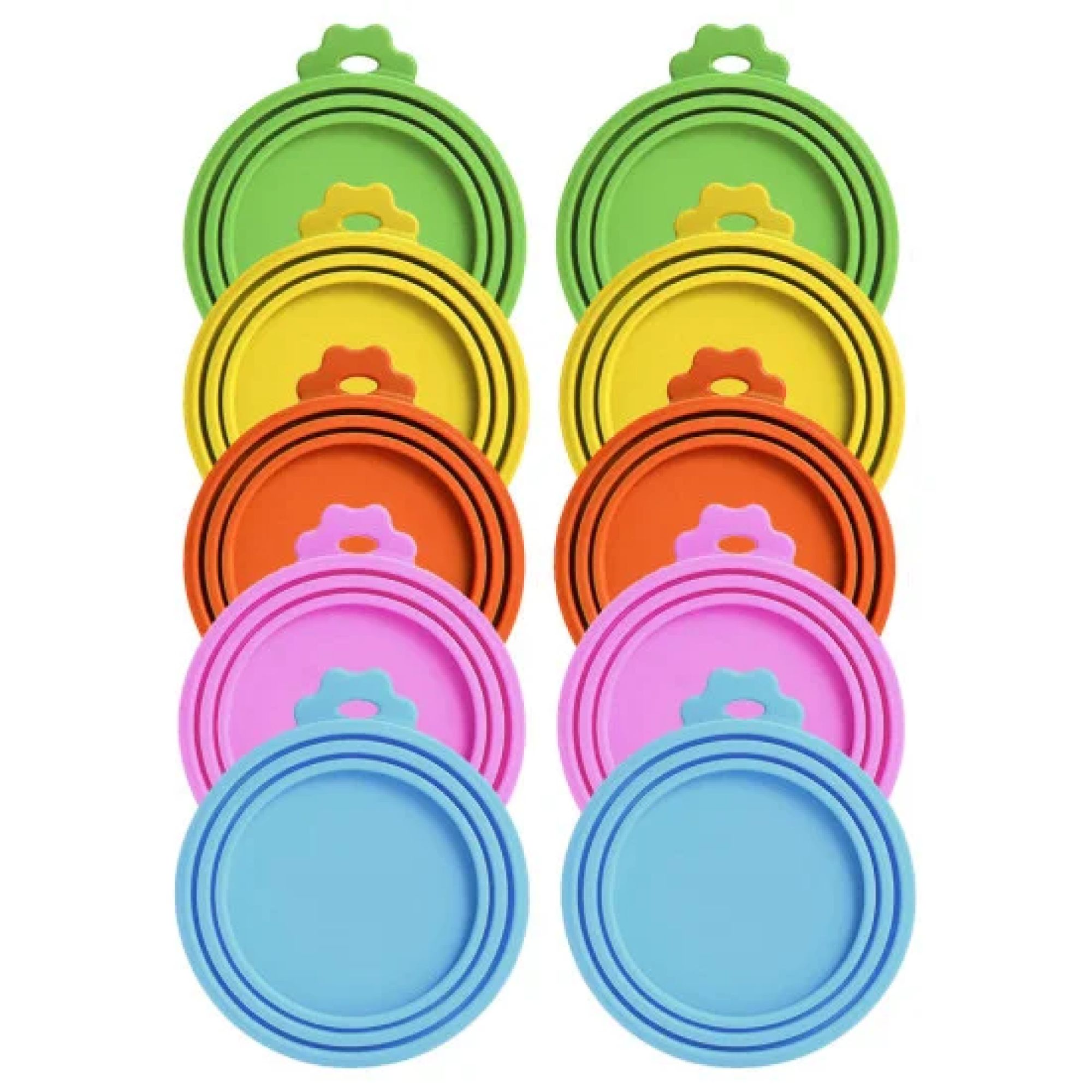 EvoDx Silicone Pet/Food Can/Tin Saver Covers - Pack of 4