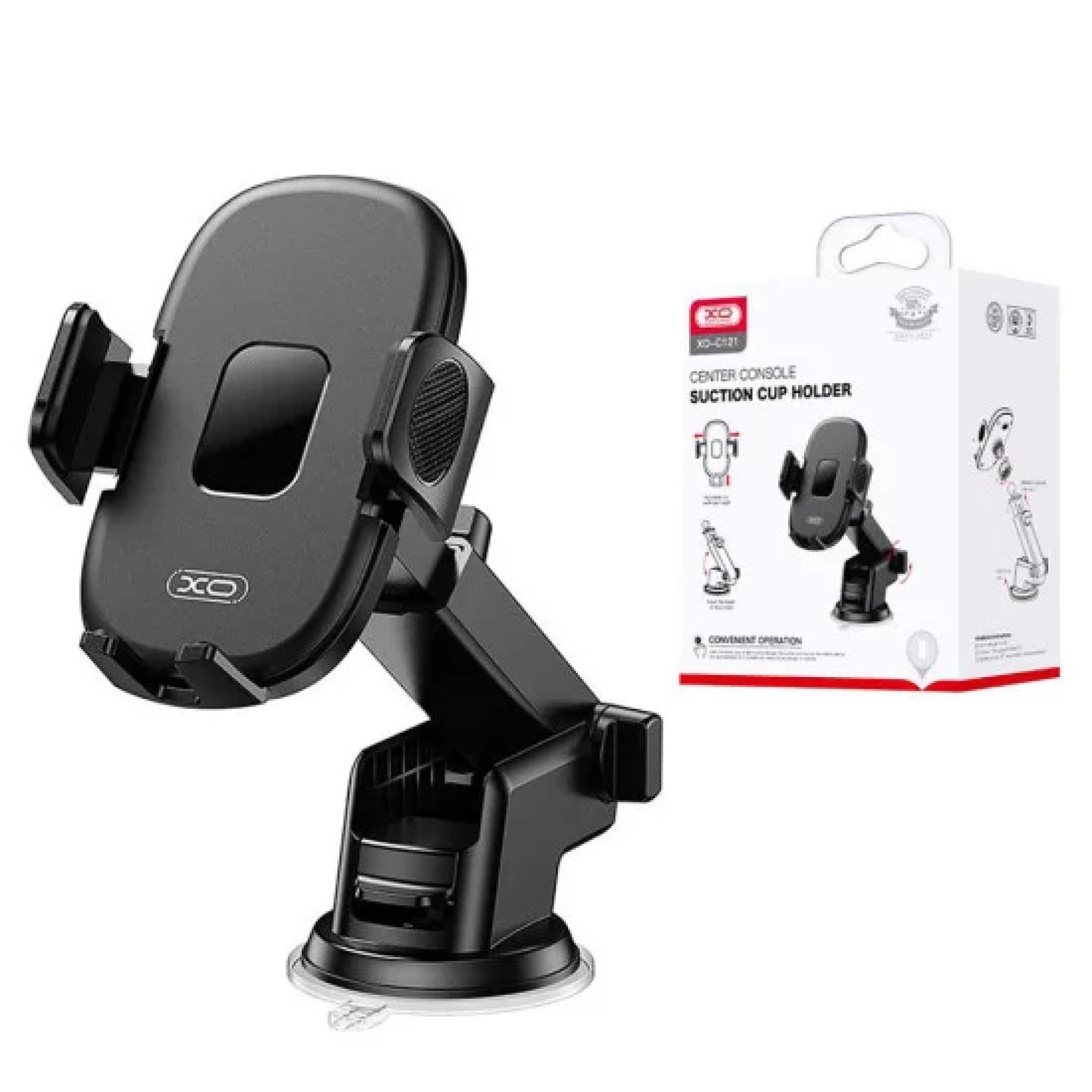 XO Suction Windscreen Holder - Black