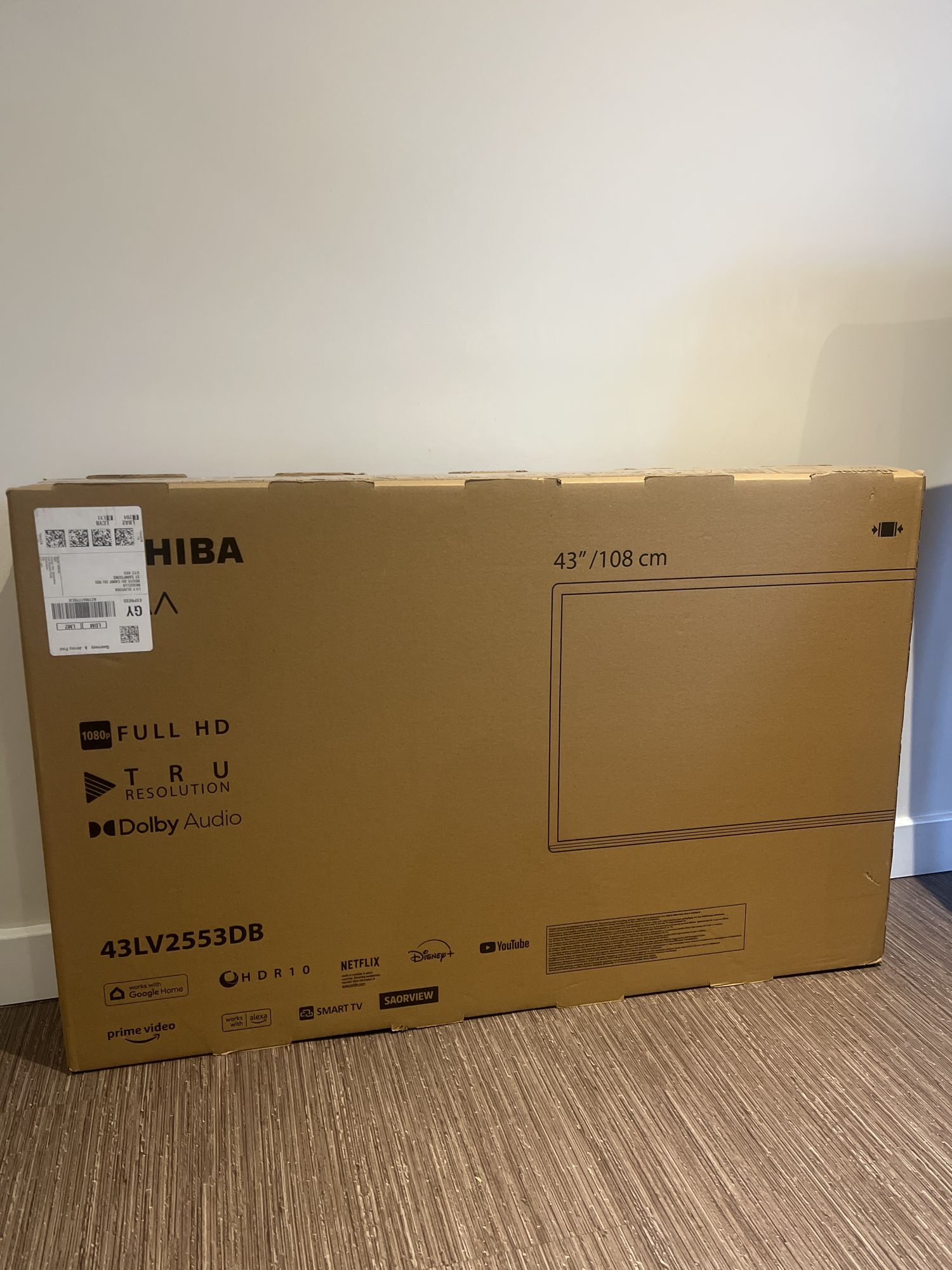 Toshiba 43” Full HD Smart Tv - brand new in box