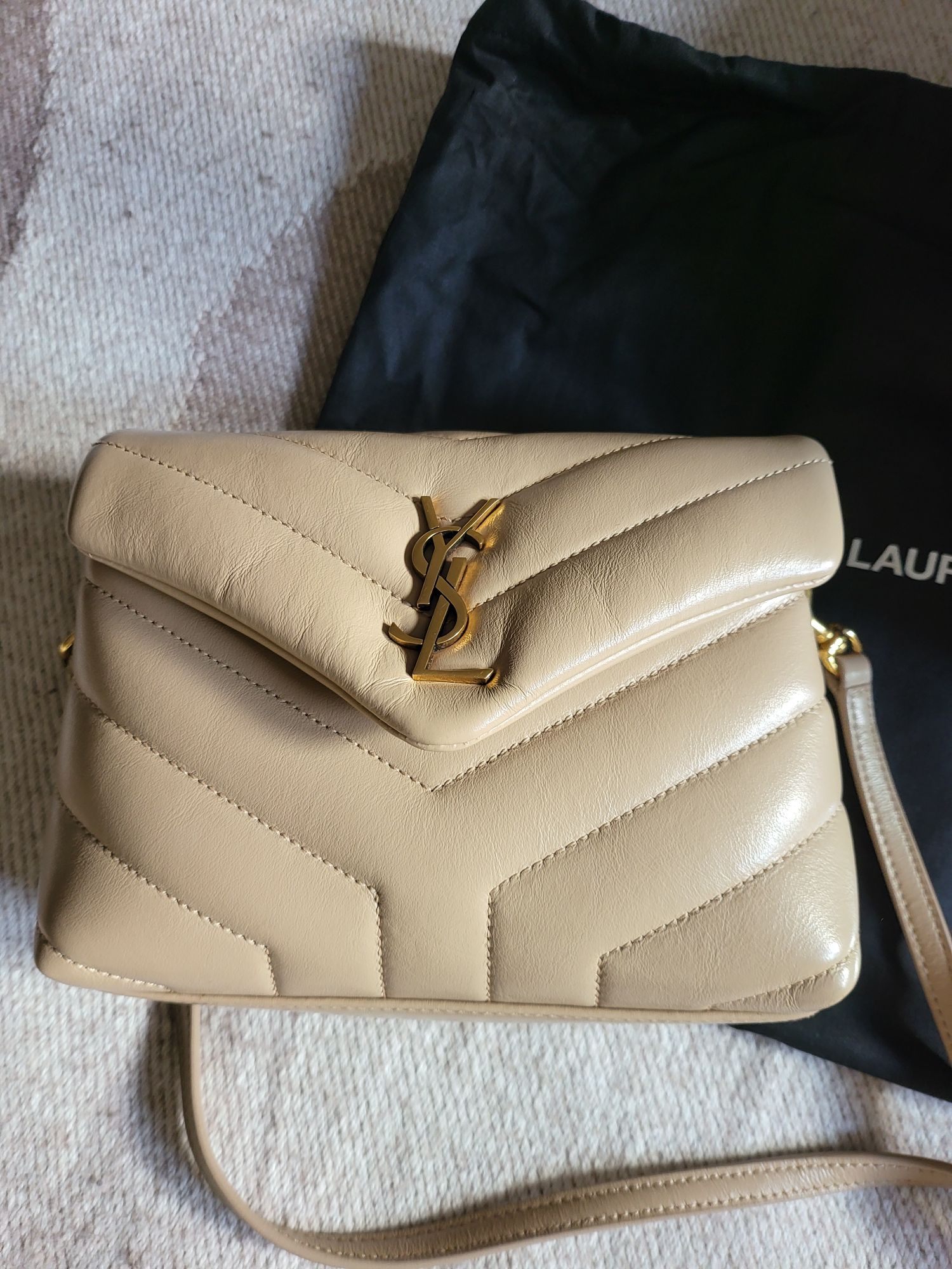 Saint Laurent Toy Lou Lou Dark Beige