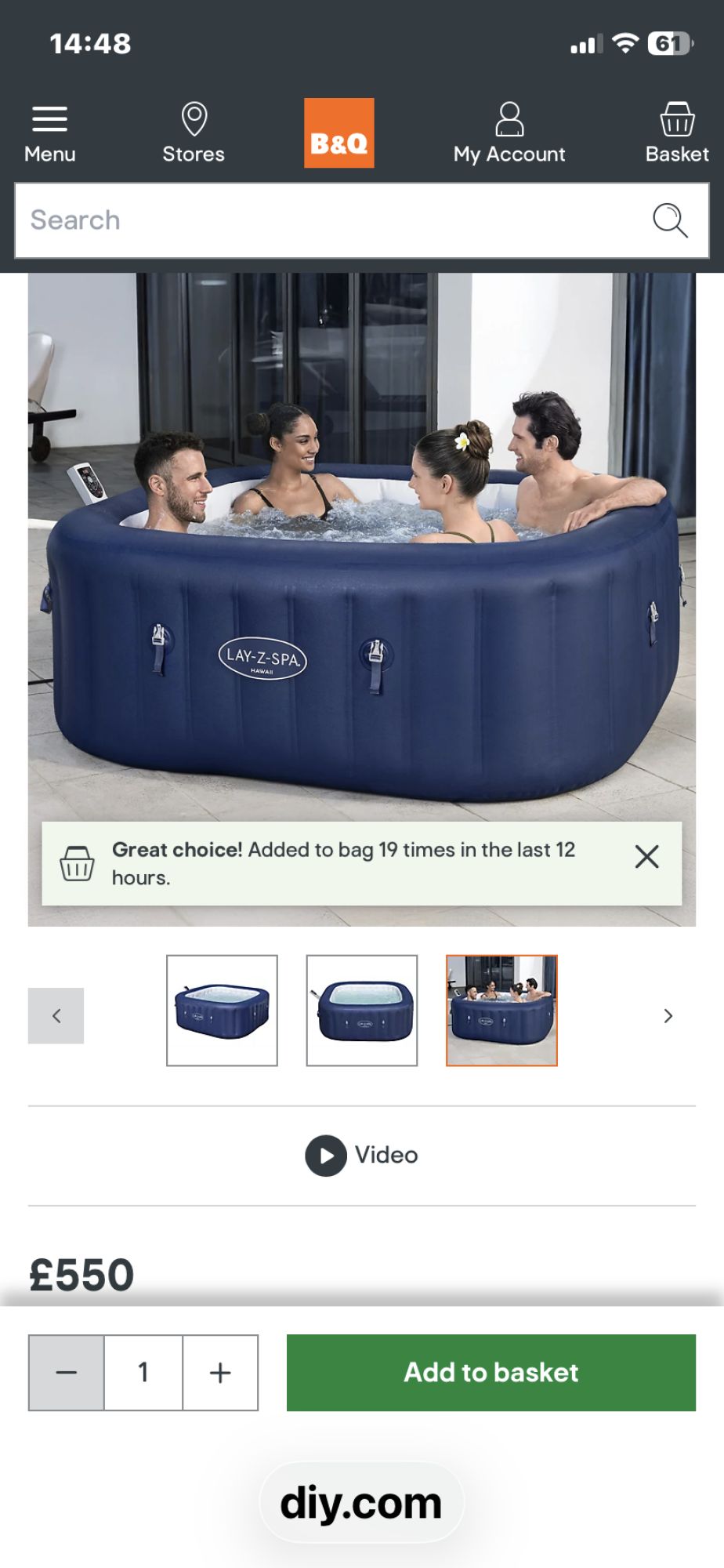 Lazy spa 6 seater Hawaii