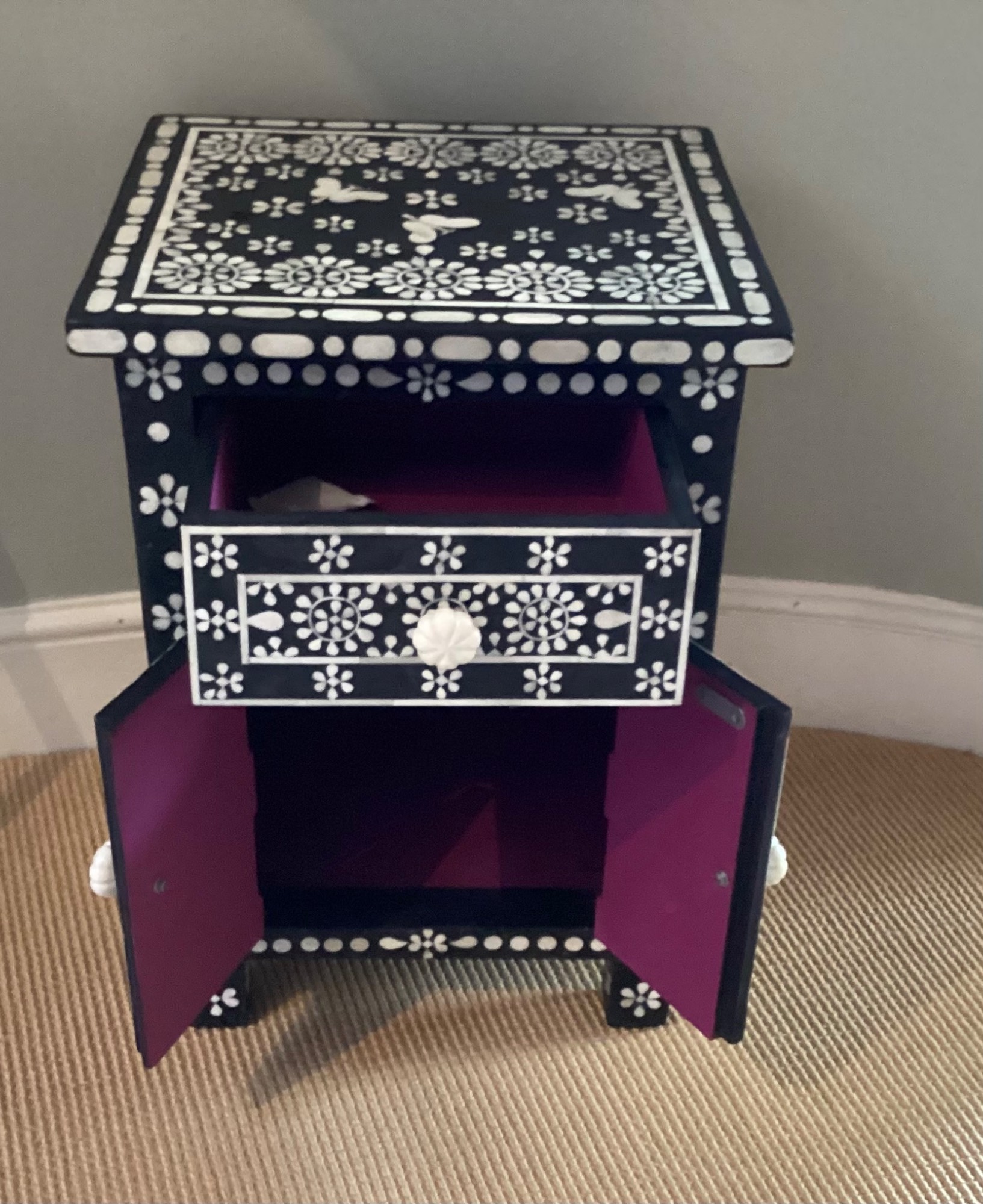 Inlay nightstand