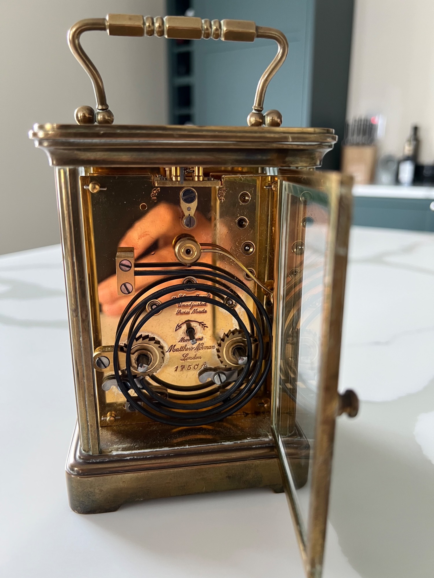 Matthew Norman Swiss Made Mechanical Clock - Jewellery & Watches