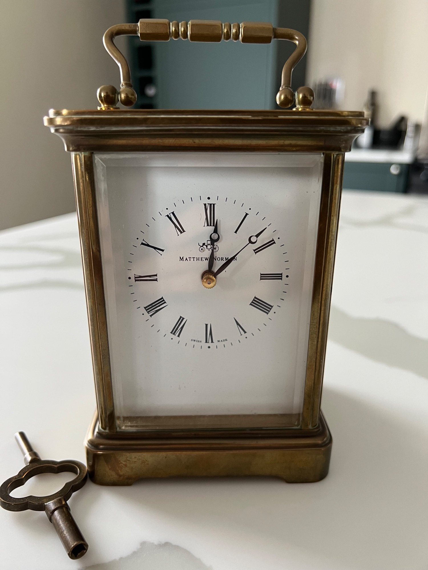 Matthew Norman Swiss Made Mechanical Clock - Jewellery & Watches