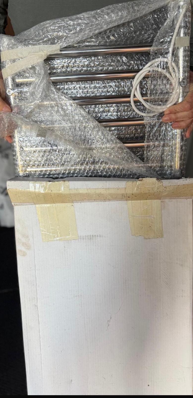 Brand New JIS Europe Electric Chrome Heated Towel Radiators
