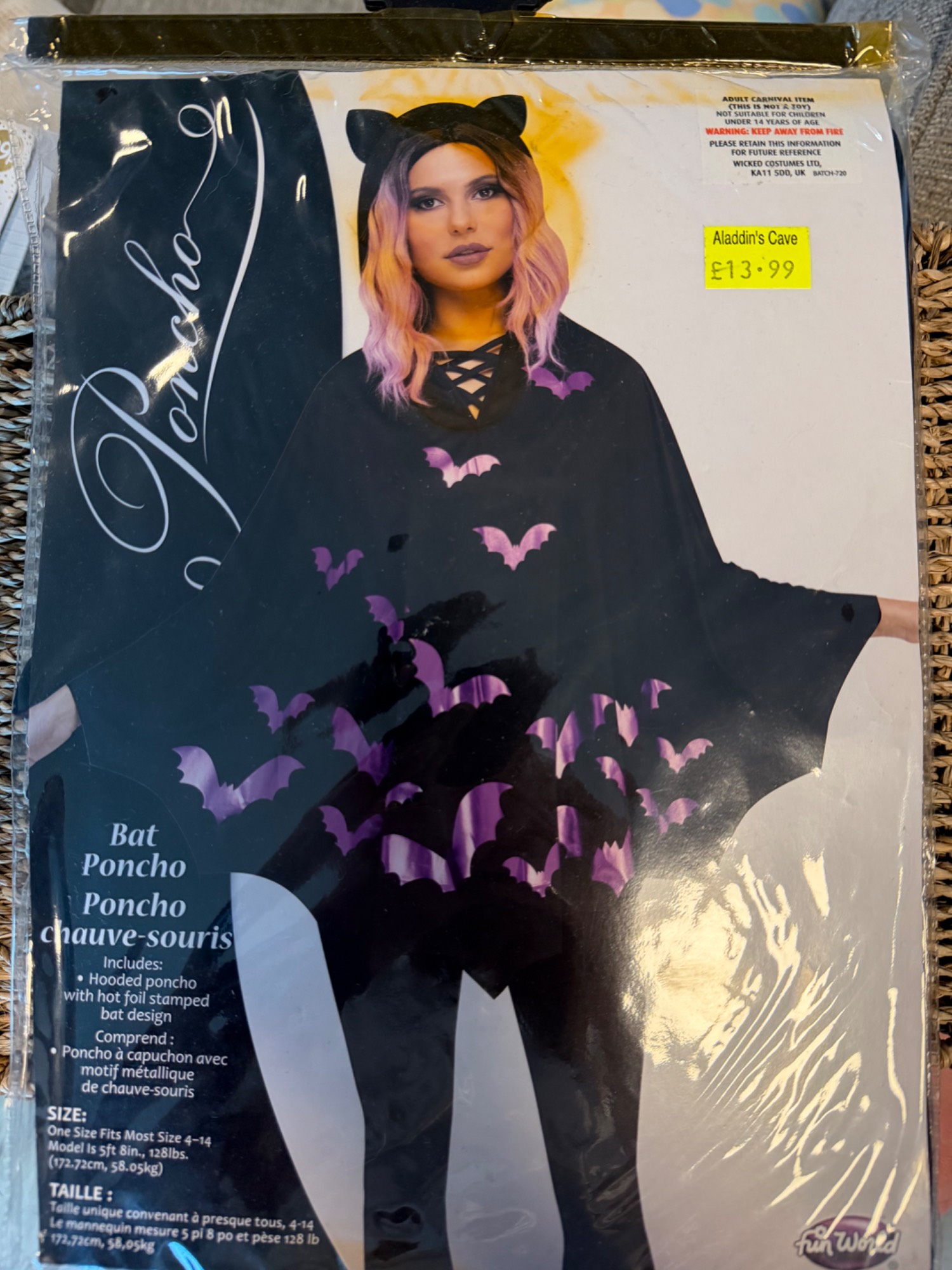Bat poncho costume