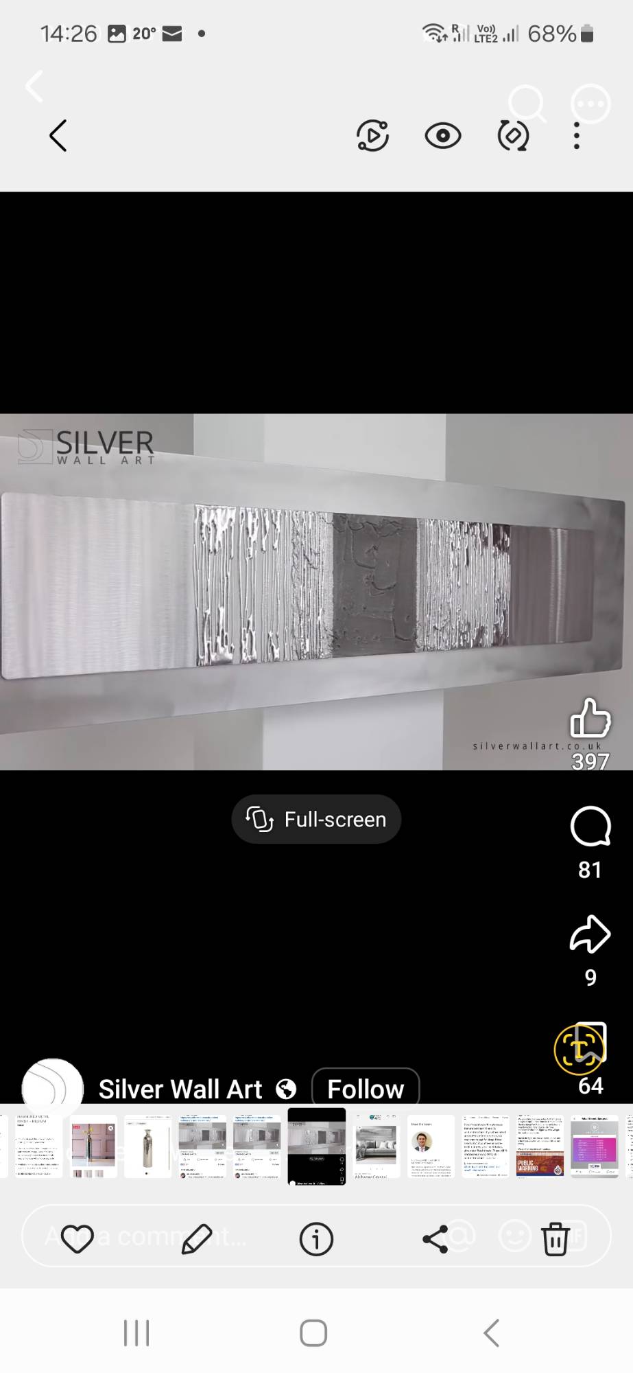 Silver Wall Art
