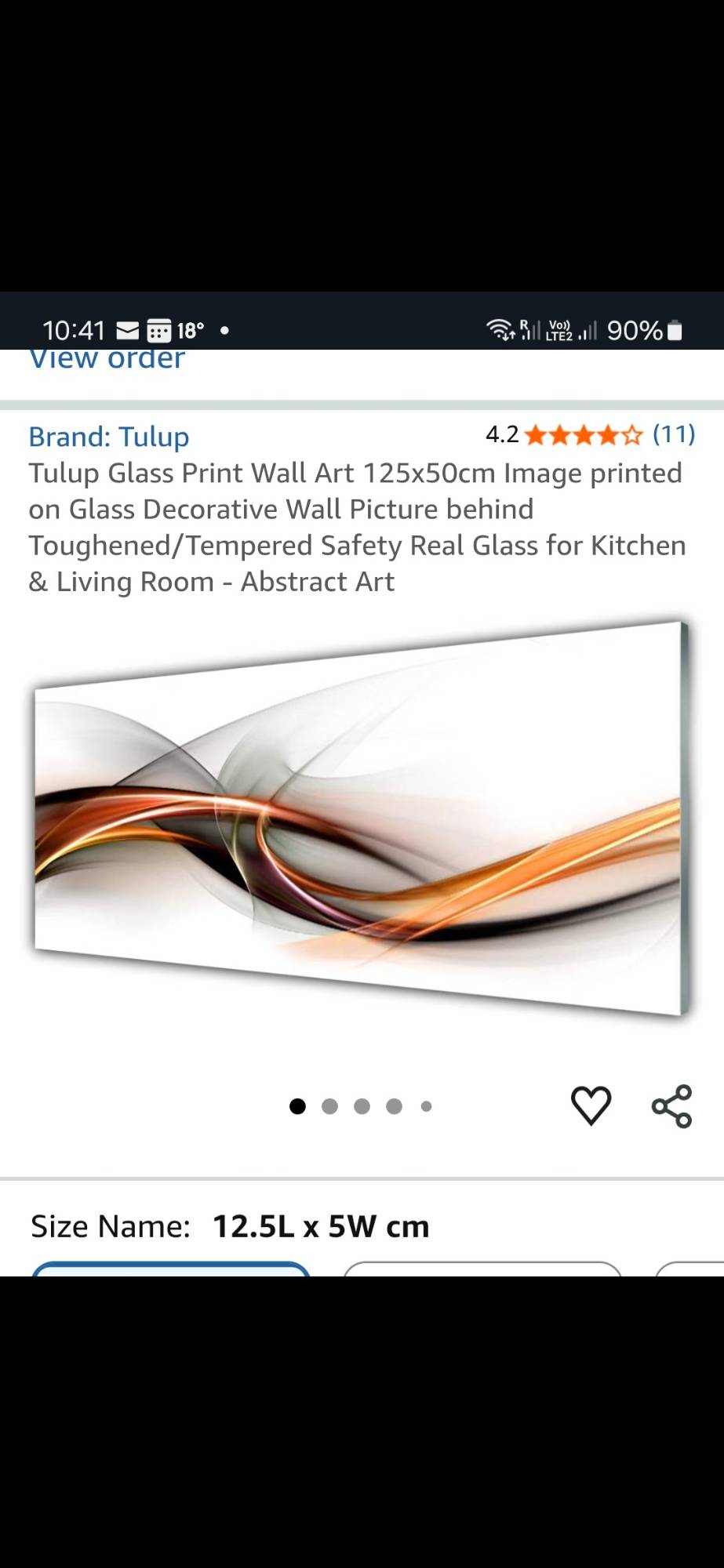 Glass wall art
