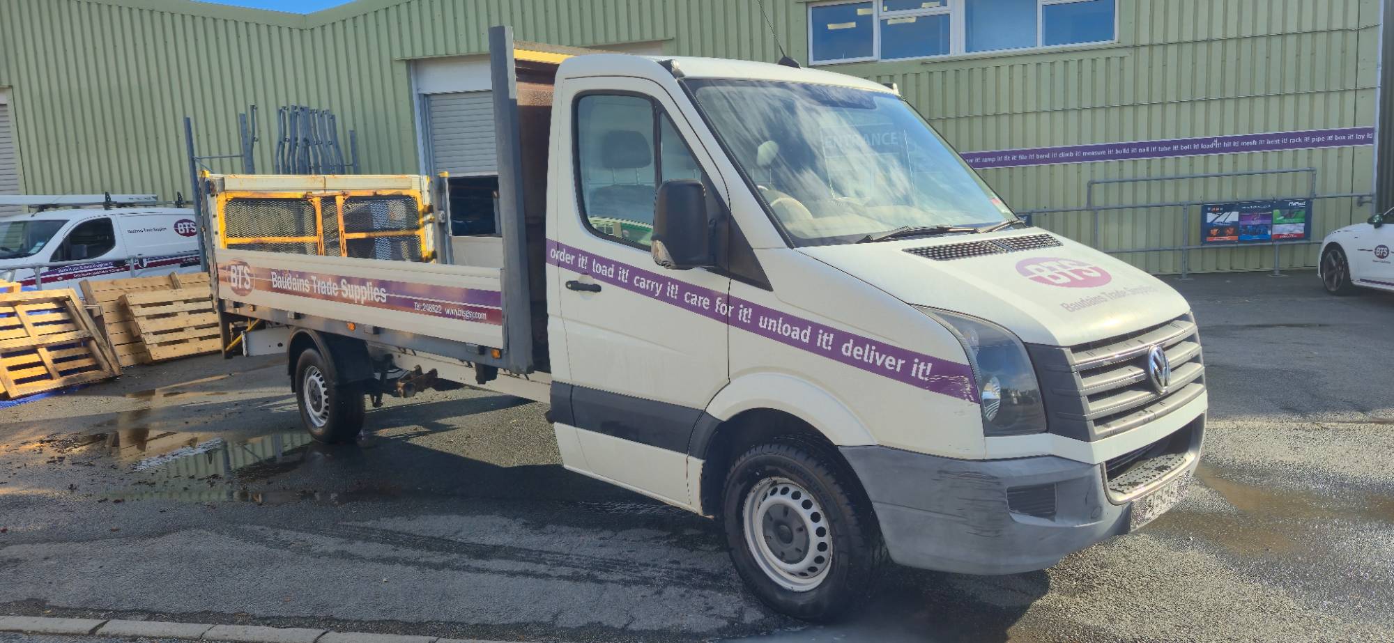 VW Crafter dropside lorry with Tail Lift 2015