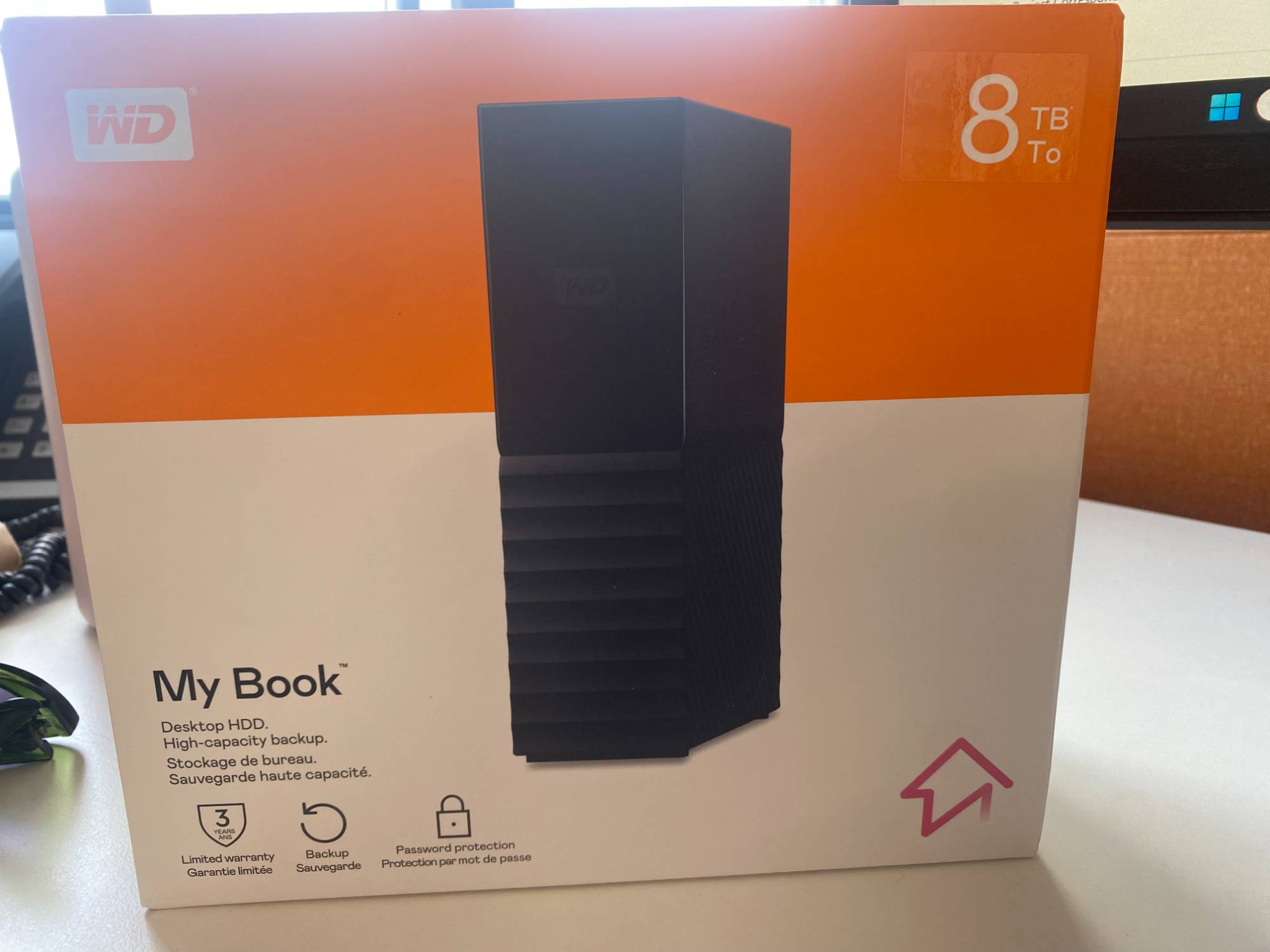 7 x unused, boxed WD 8TB My Book external hard drives