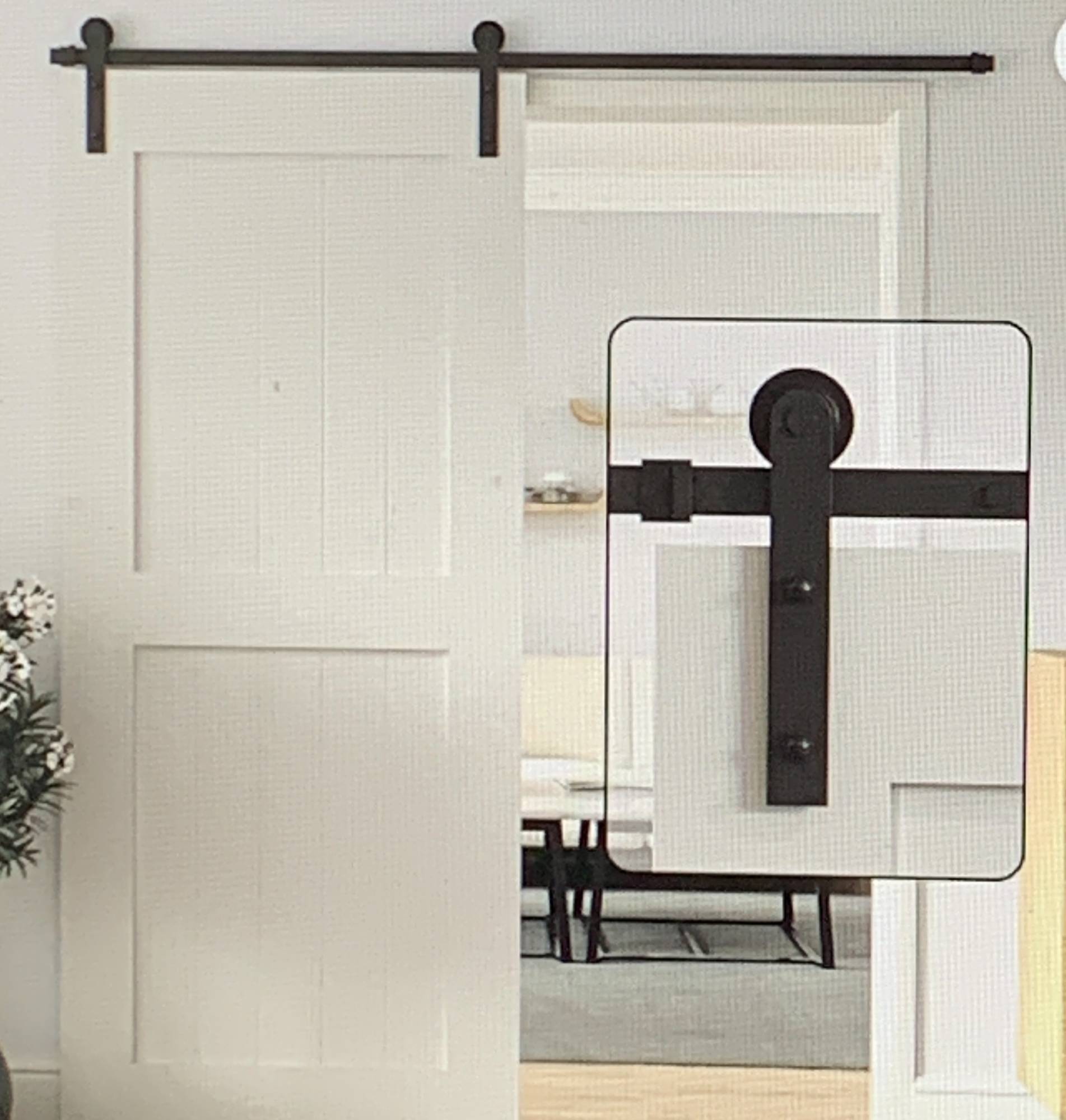 Two Hanging Barn Door Track Kits