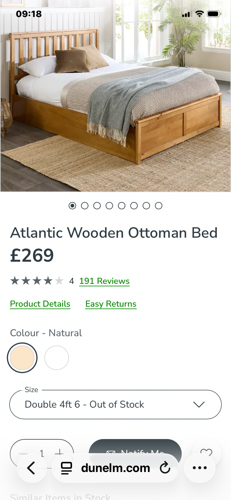 Storage bed double- brand new