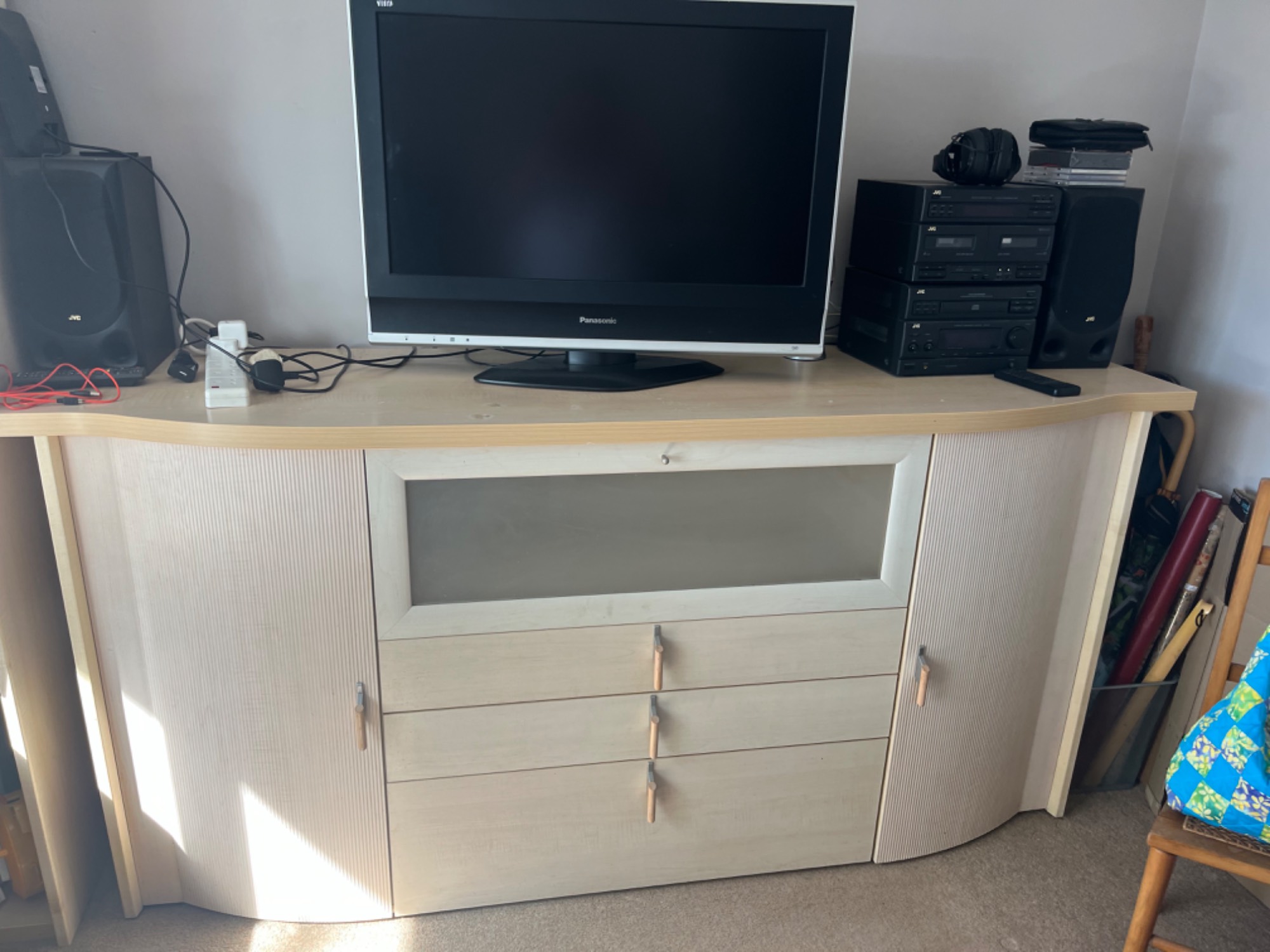 Gautier light maple colour sideboard and matching bookcase