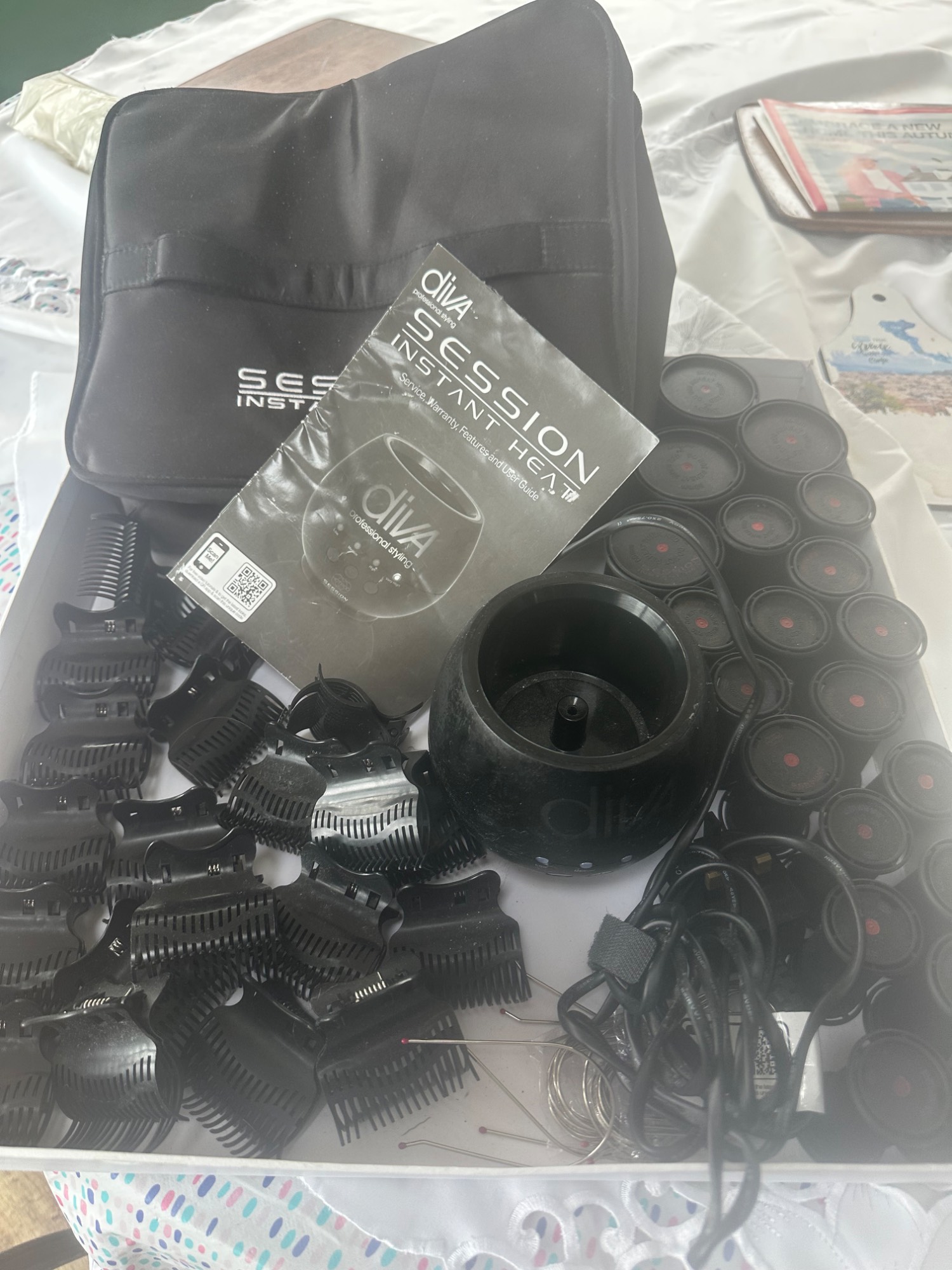 Diva heated curlers set