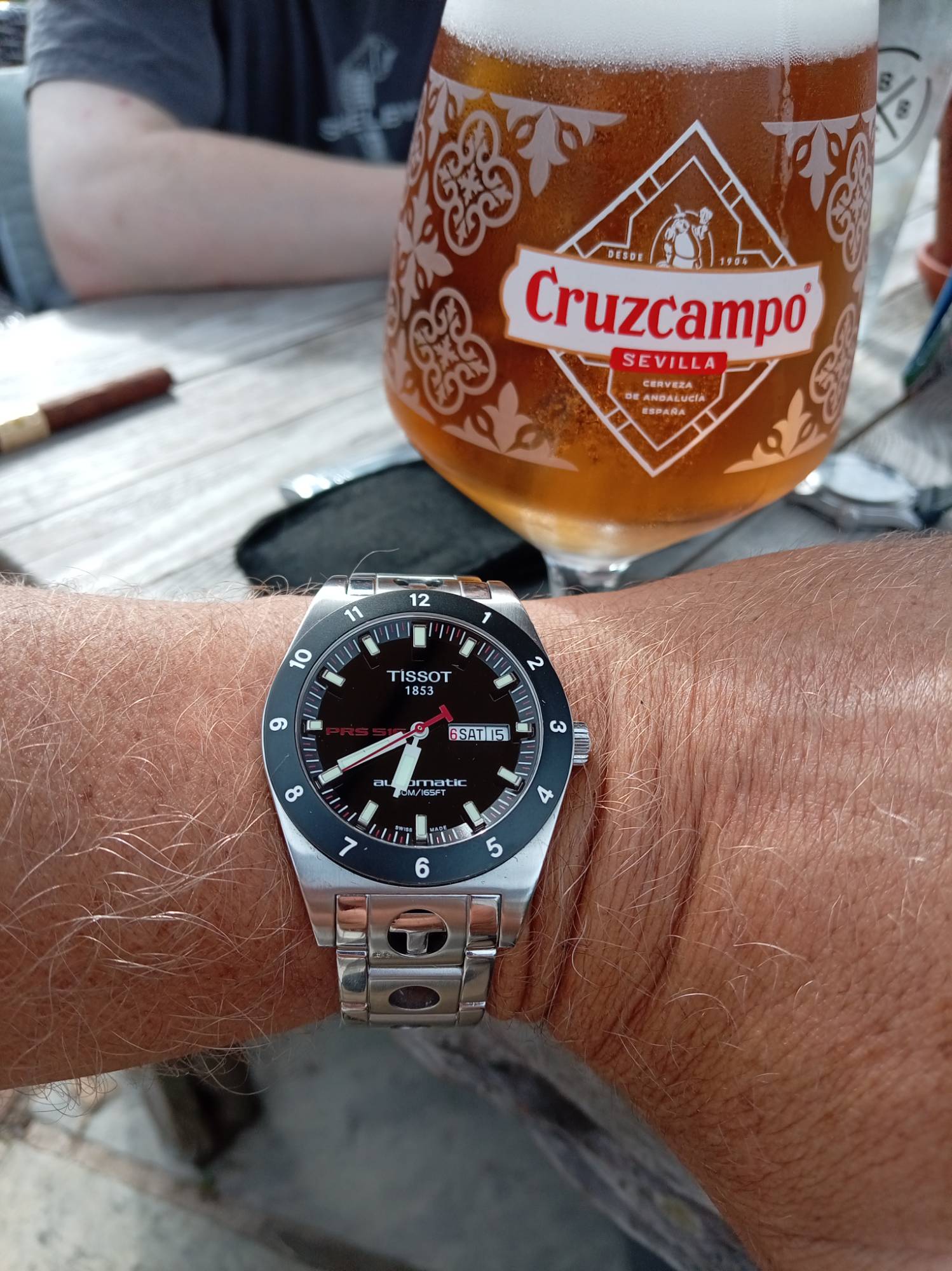 Tissot PR516 automatic watch.