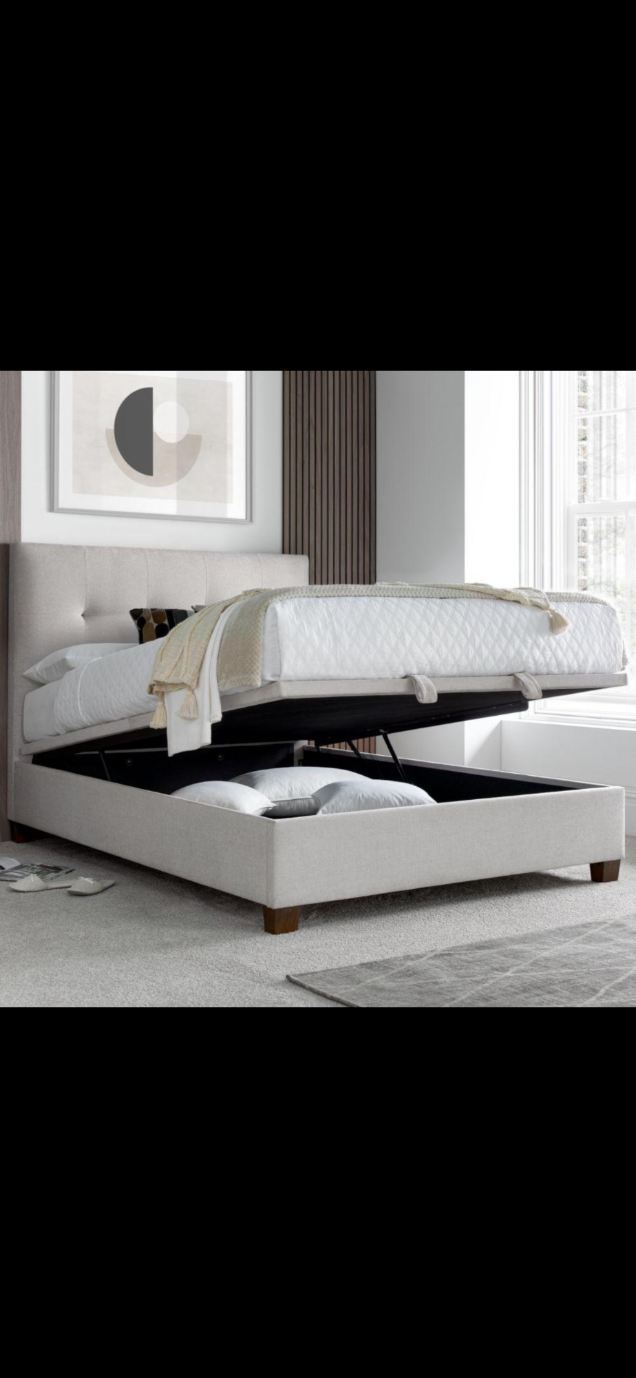 King size ottoman with mattress