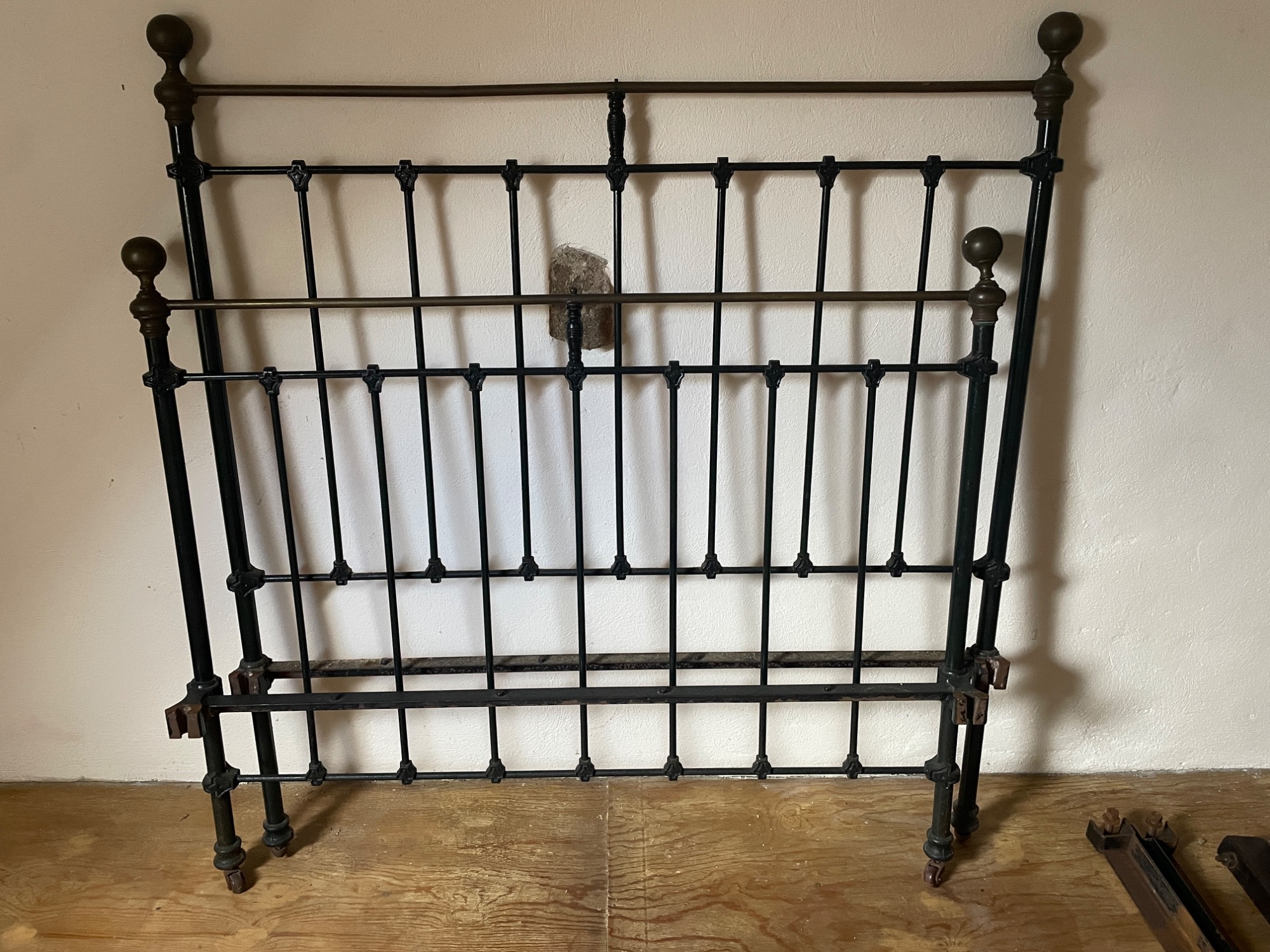 Vintage iron bed frame